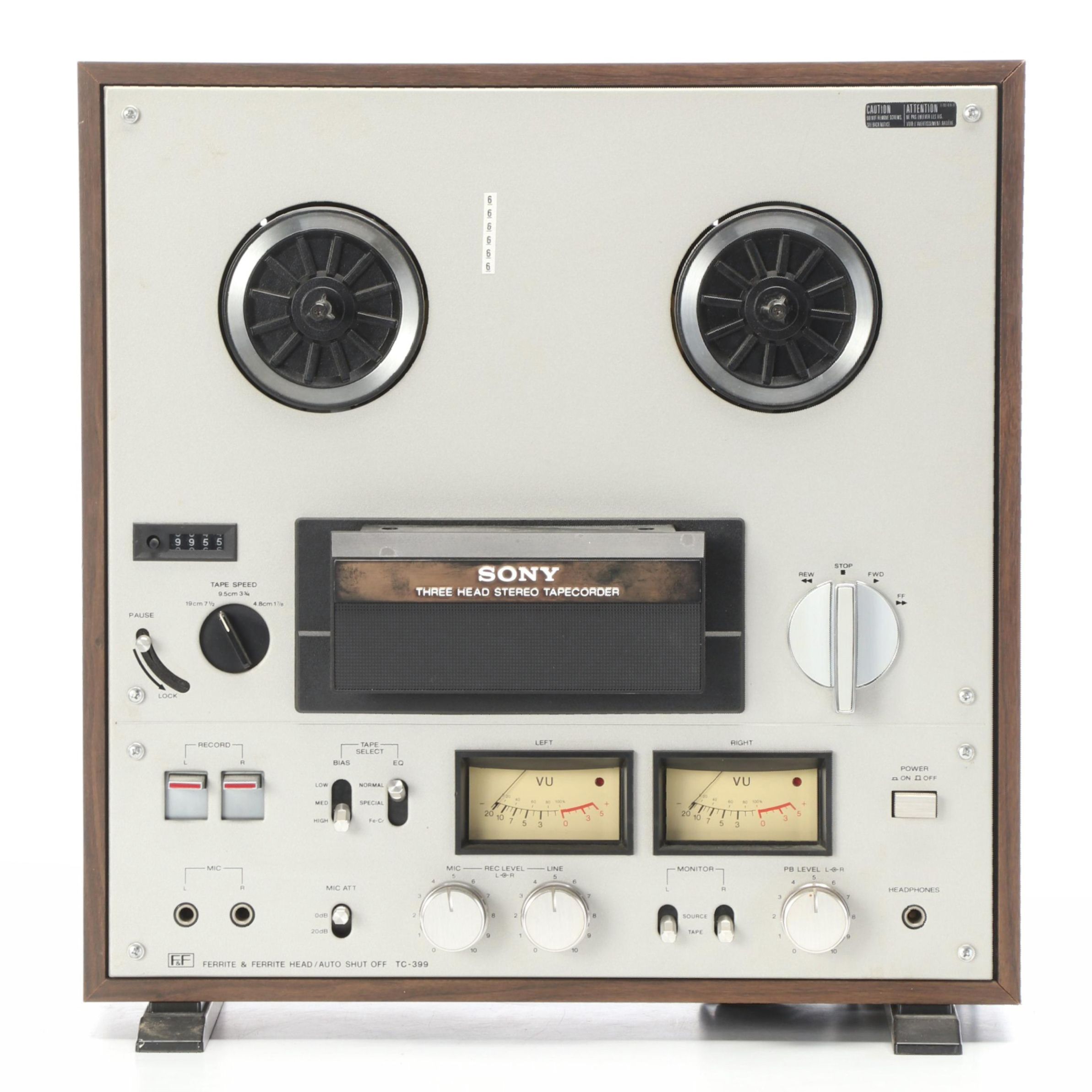 Sony TC-399 Three-Head Stereo Reel to Reel Tapecorder
