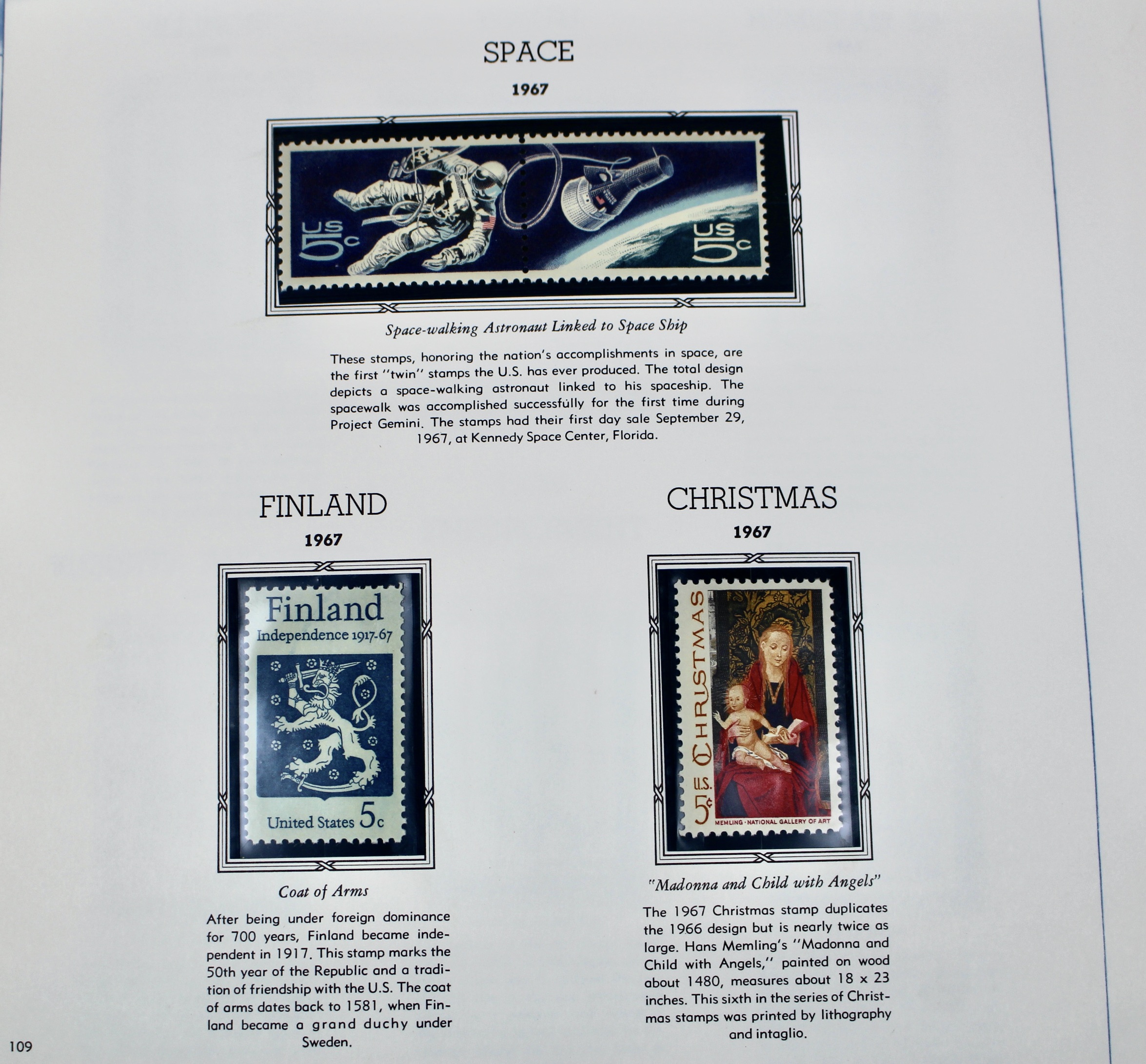 White Ace Commemorative Singles Stamp Collection, 1966 to 1982