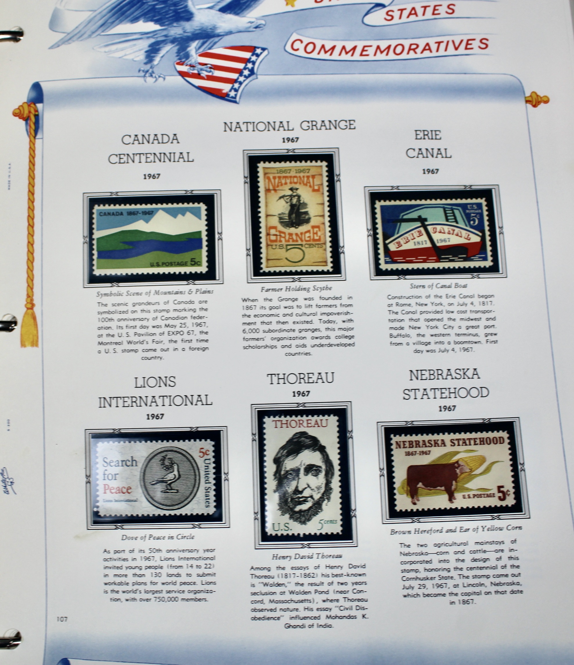 White Ace Commemorative Singles Stamp Collection, 1966 to 1982