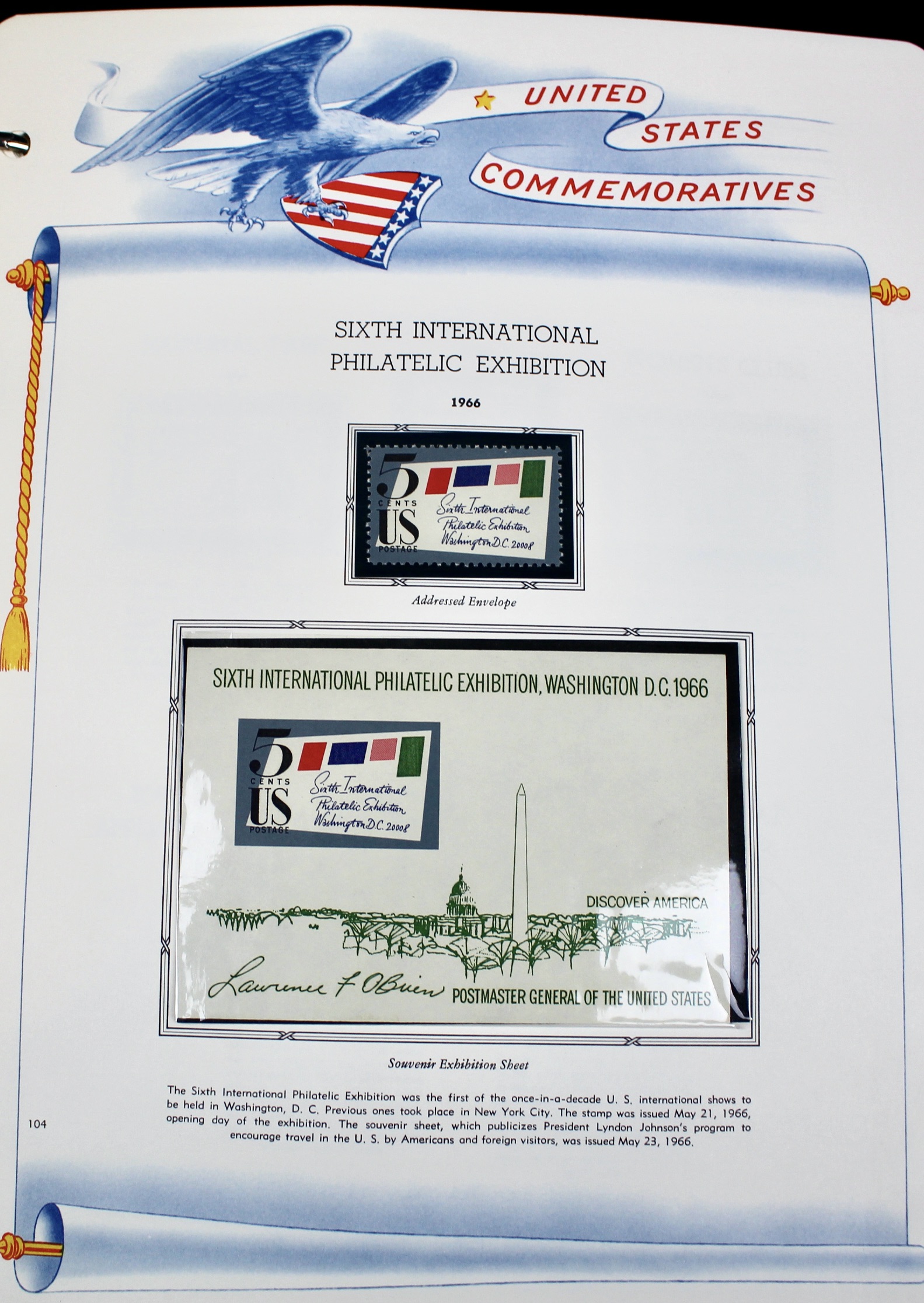 White Ace Commemorative Singles Stamp Collection, 1966 to 1982