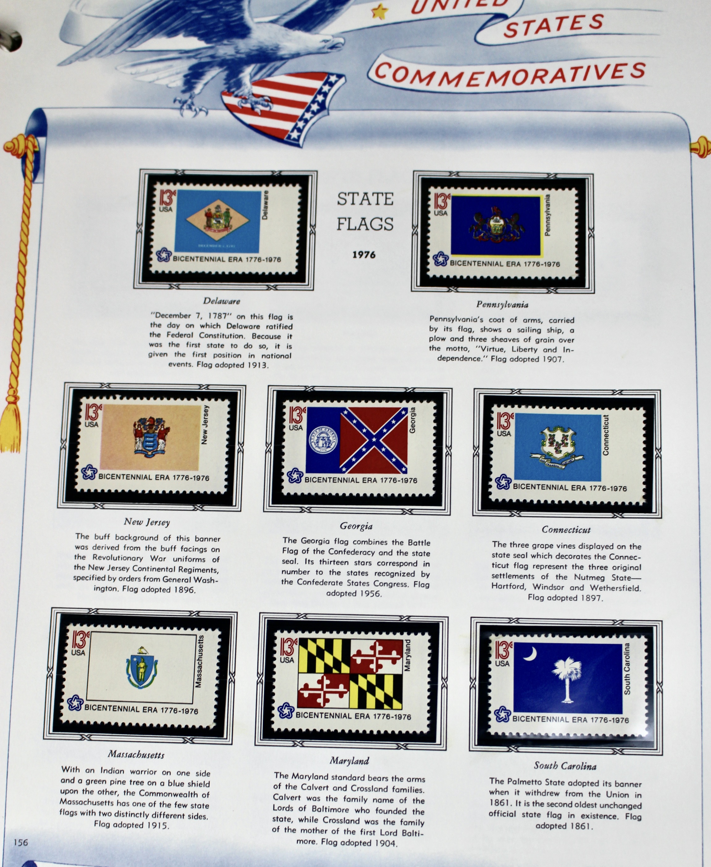 White Ace Commemorative Singles Stamp Collection, 1966 to 1982