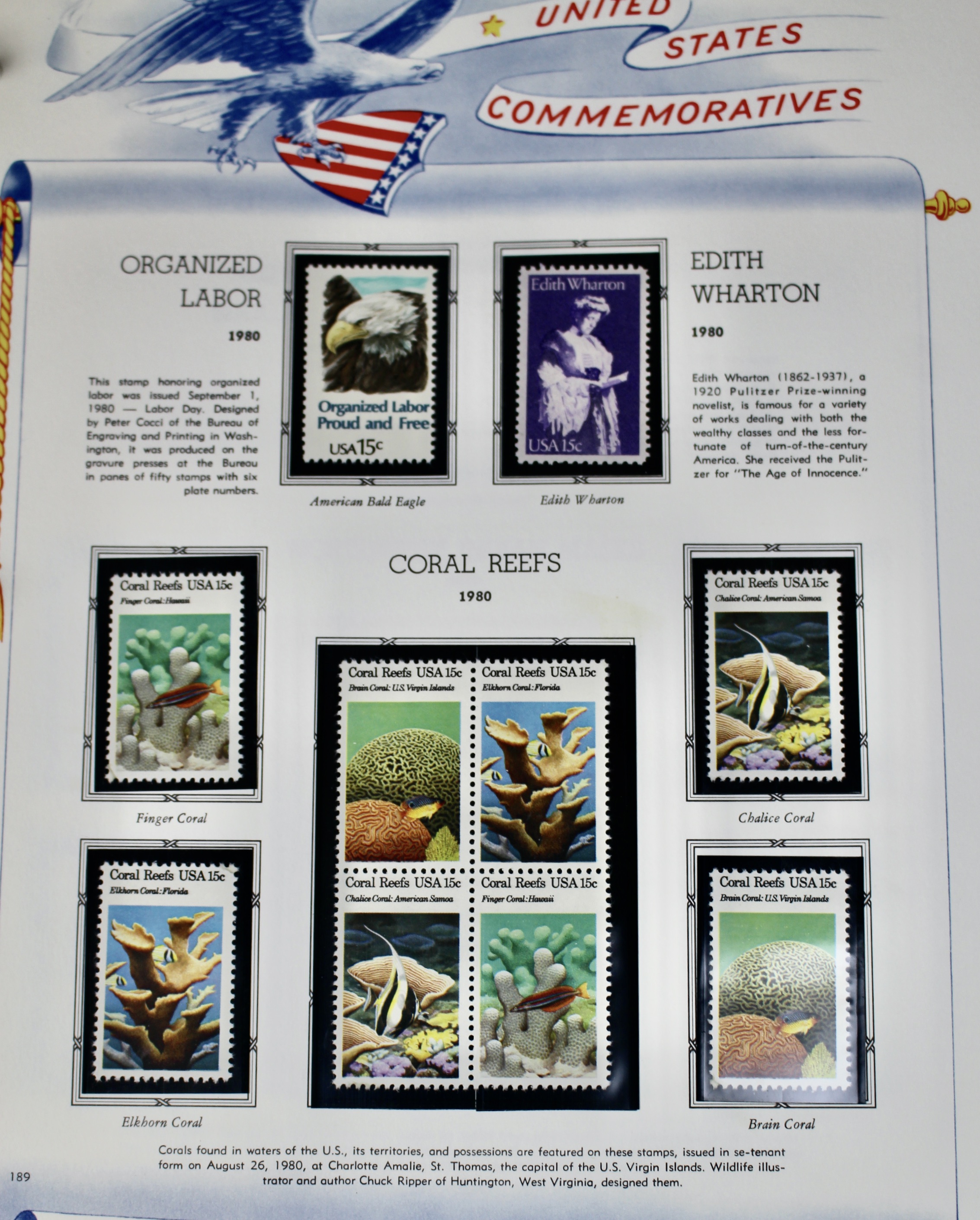White Ace Commemorative Singles Stamp Collection, 1966 to 1982