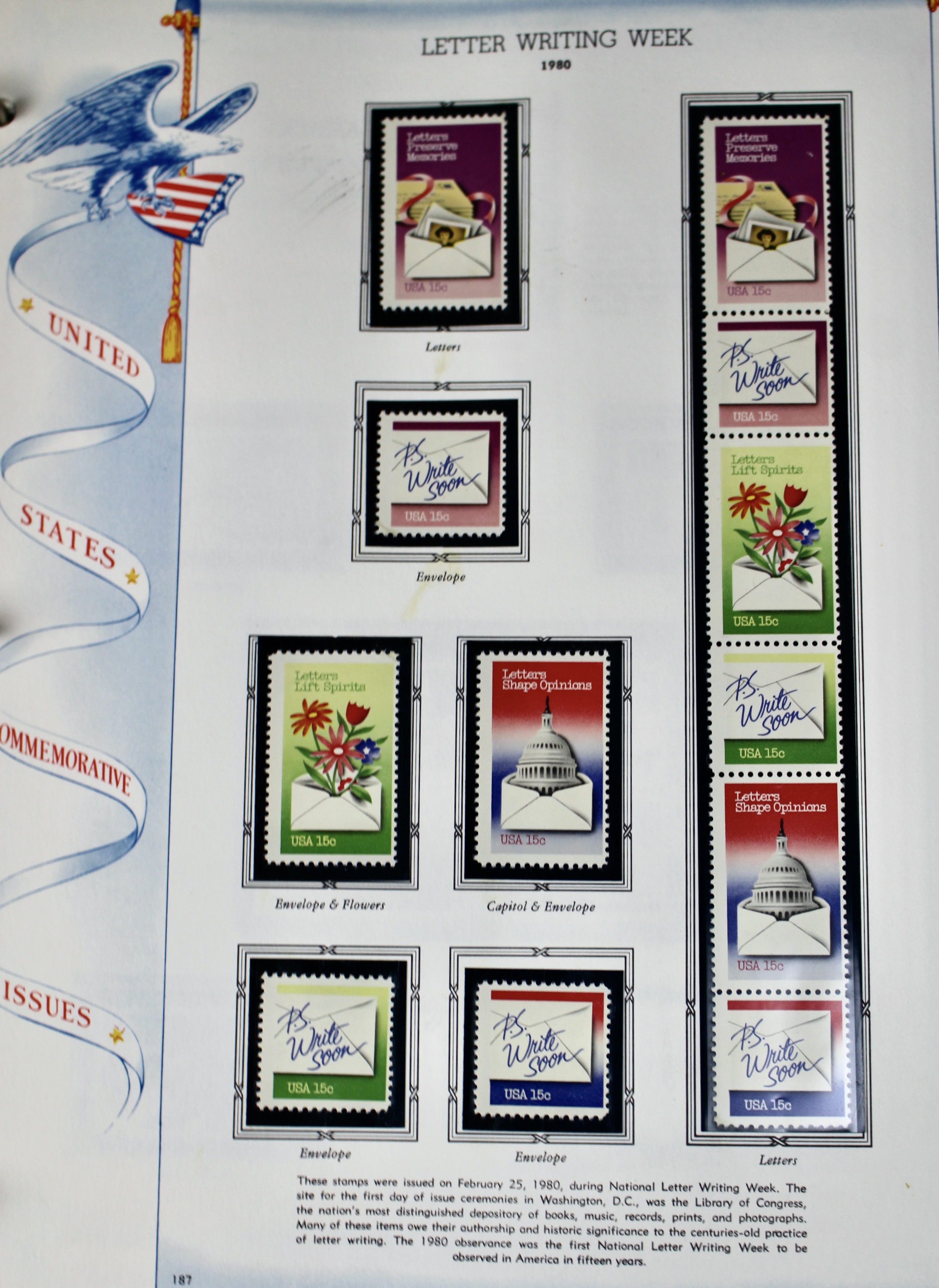 White Ace Commemorative Singles Stamp Collection, 1966 to 1982