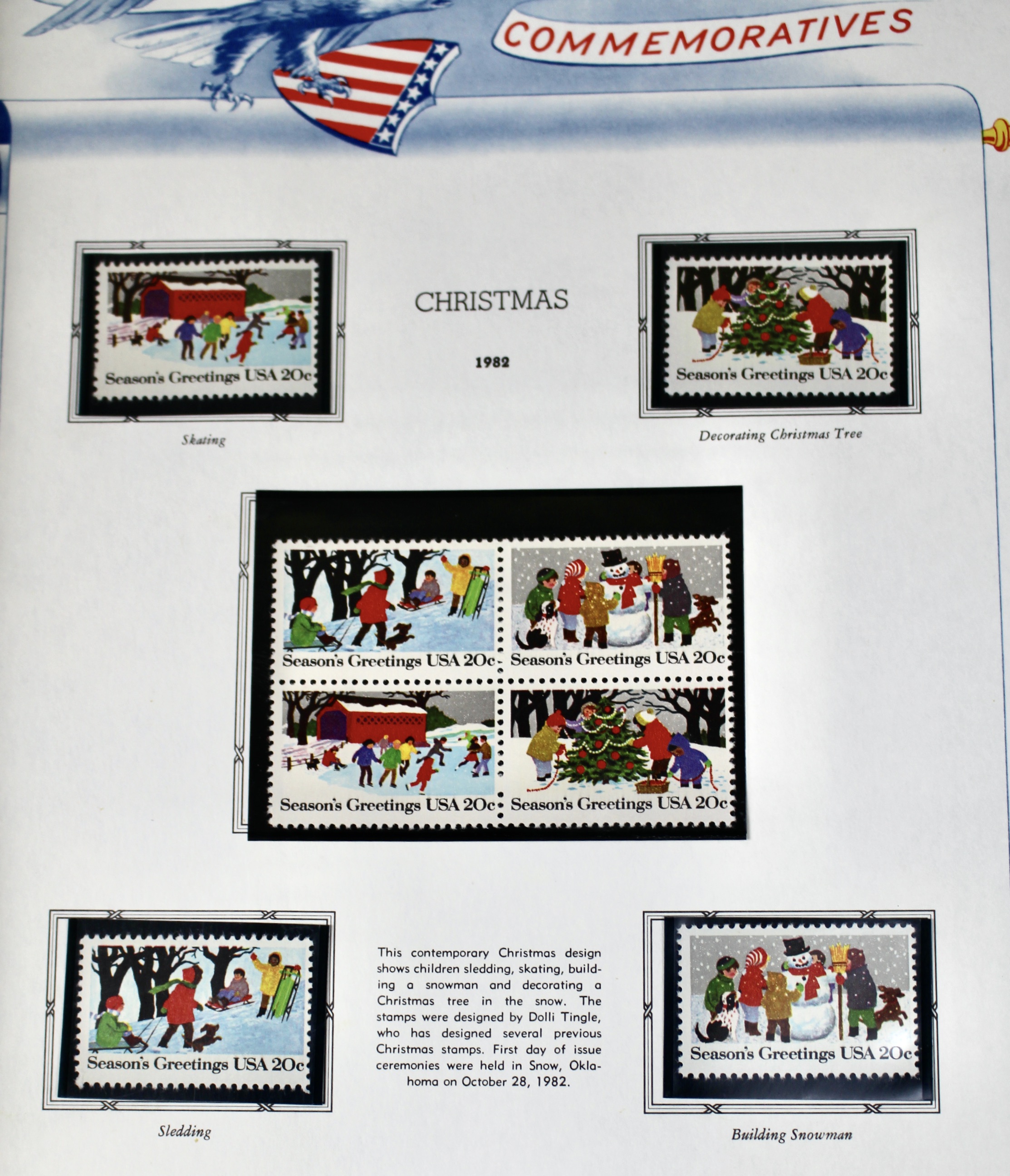 White Ace Commemorative Singles Stamp Collection, 1966 to 1982