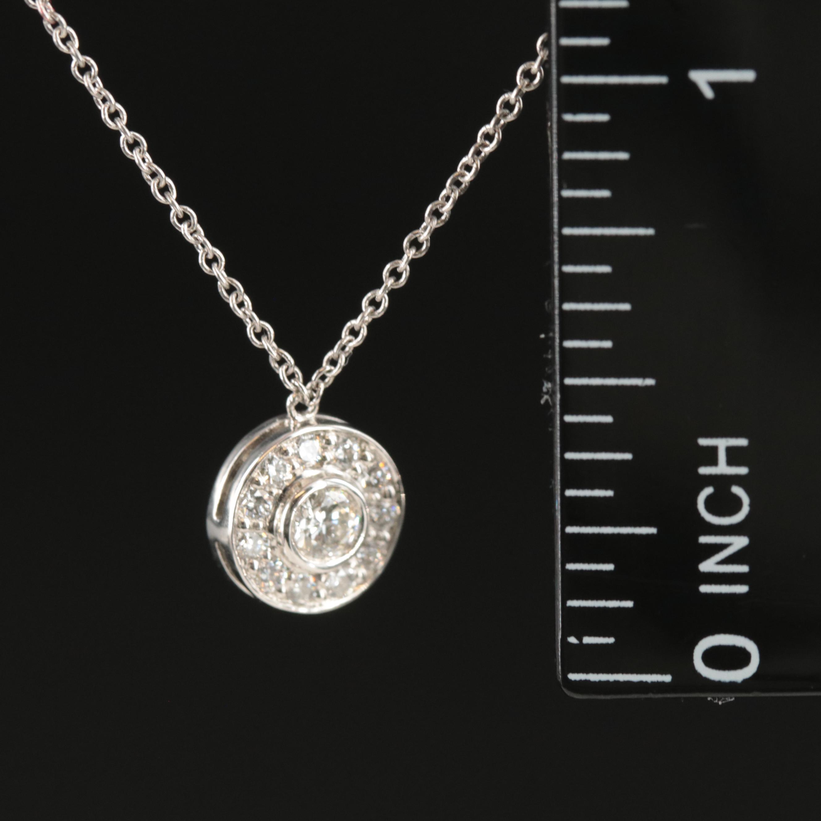 Tiffany & Co. "Soleste" Platinum 0.33 CTW Diamond Necklace