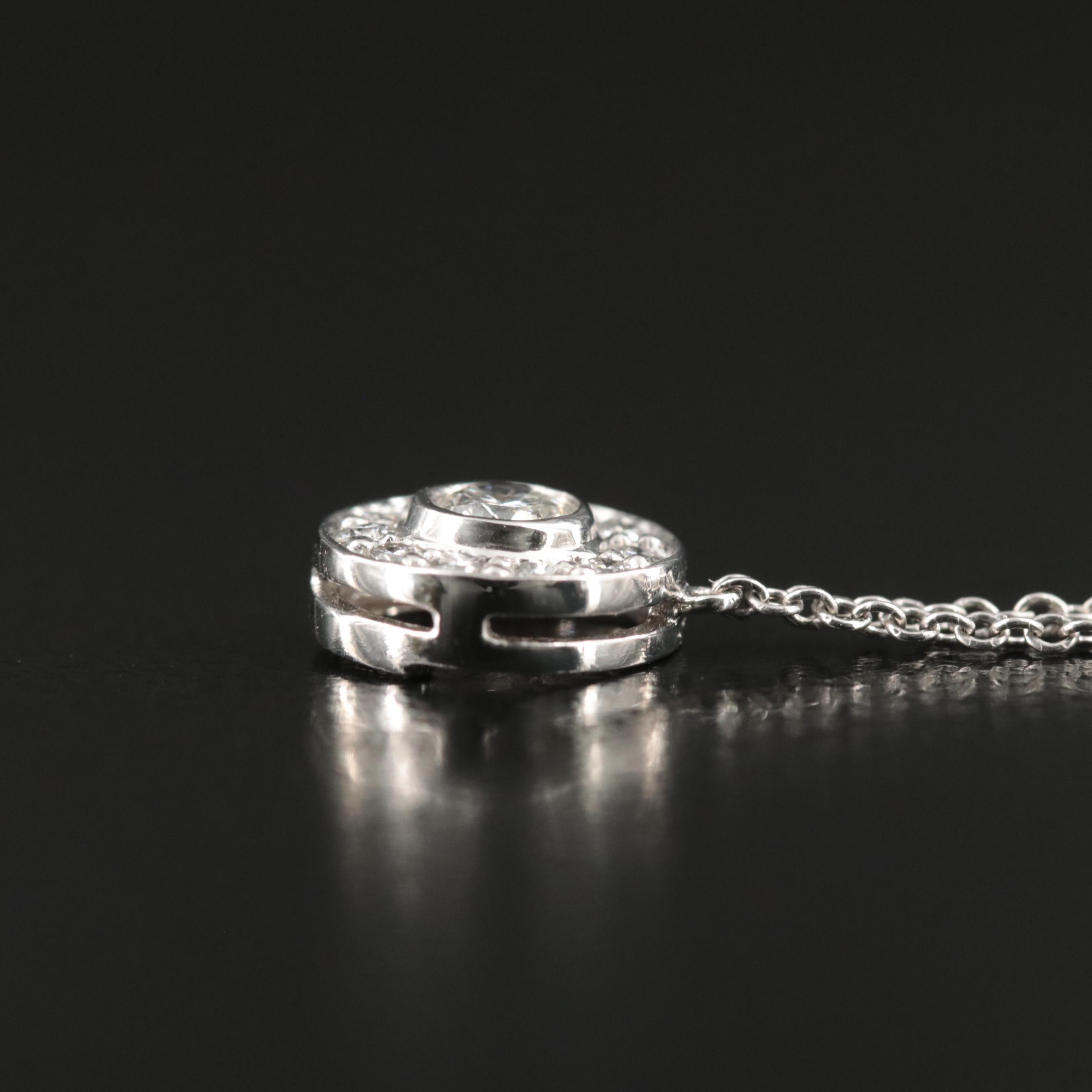 Tiffany & Co. "Soleste" Platinum 0.33 CTW Diamond Necklace