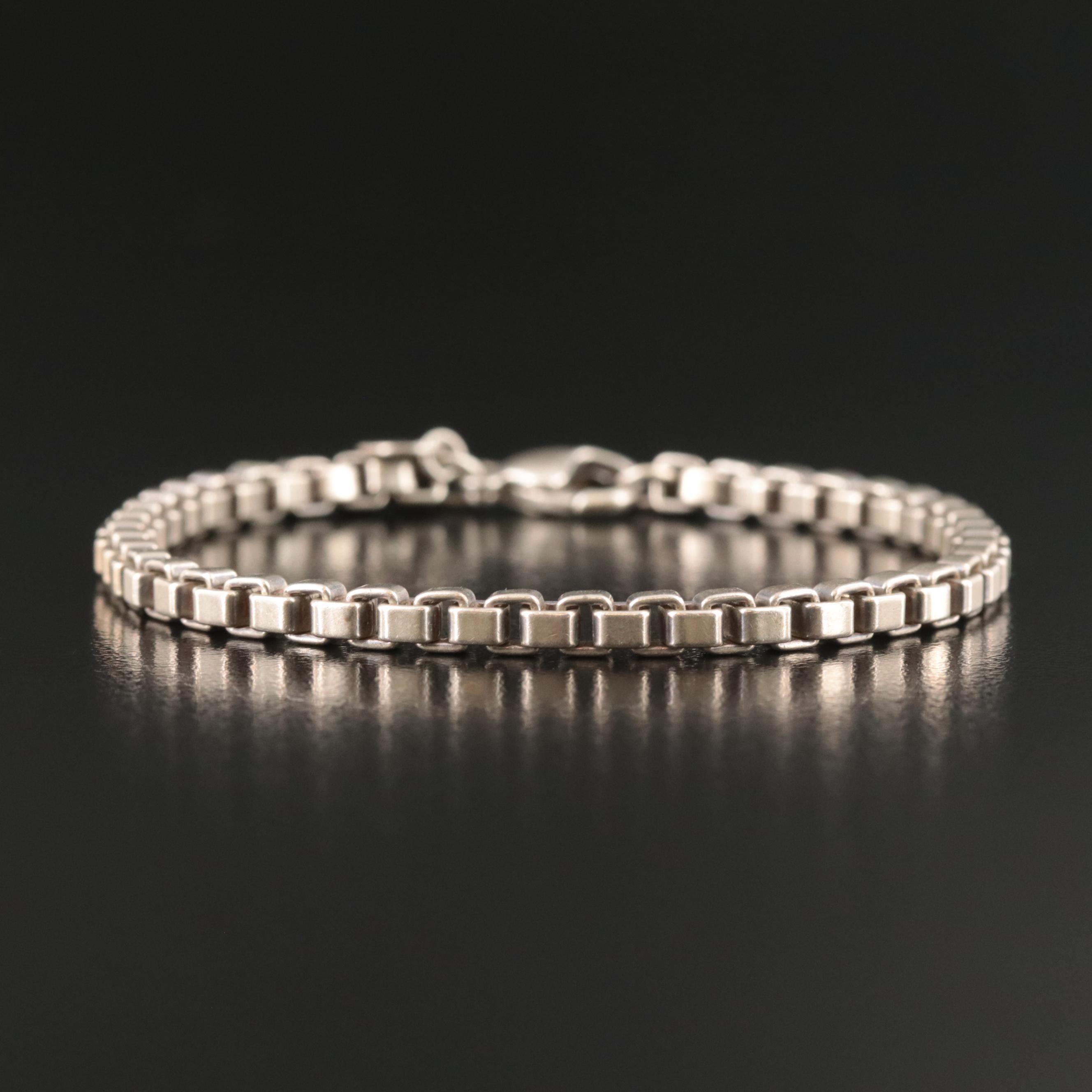 Tiffany & Co. Sterling Venetian Link Chain Bracelet