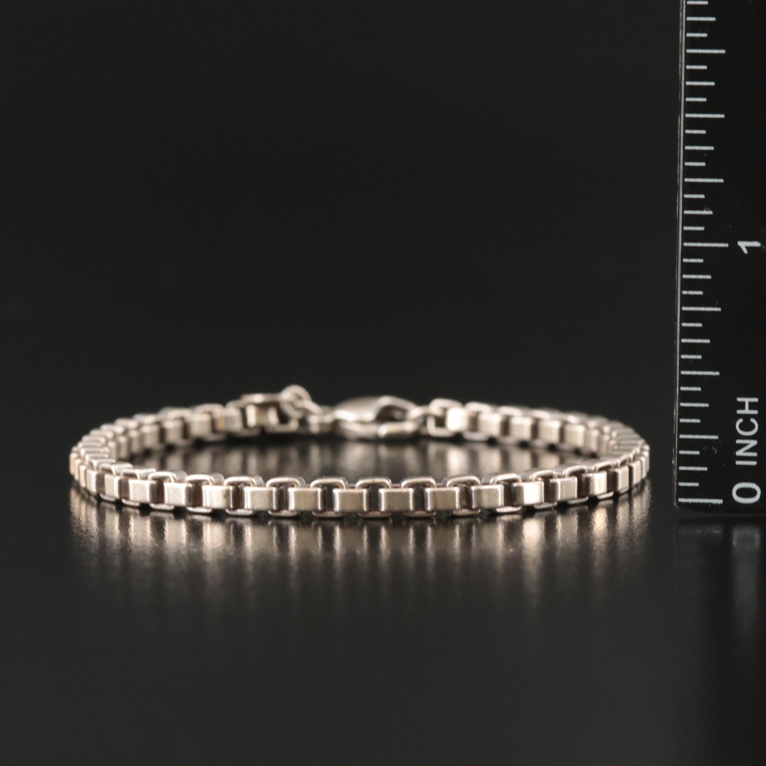 Tiffany & Co. Sterling Venetian Link Chain Bracelet