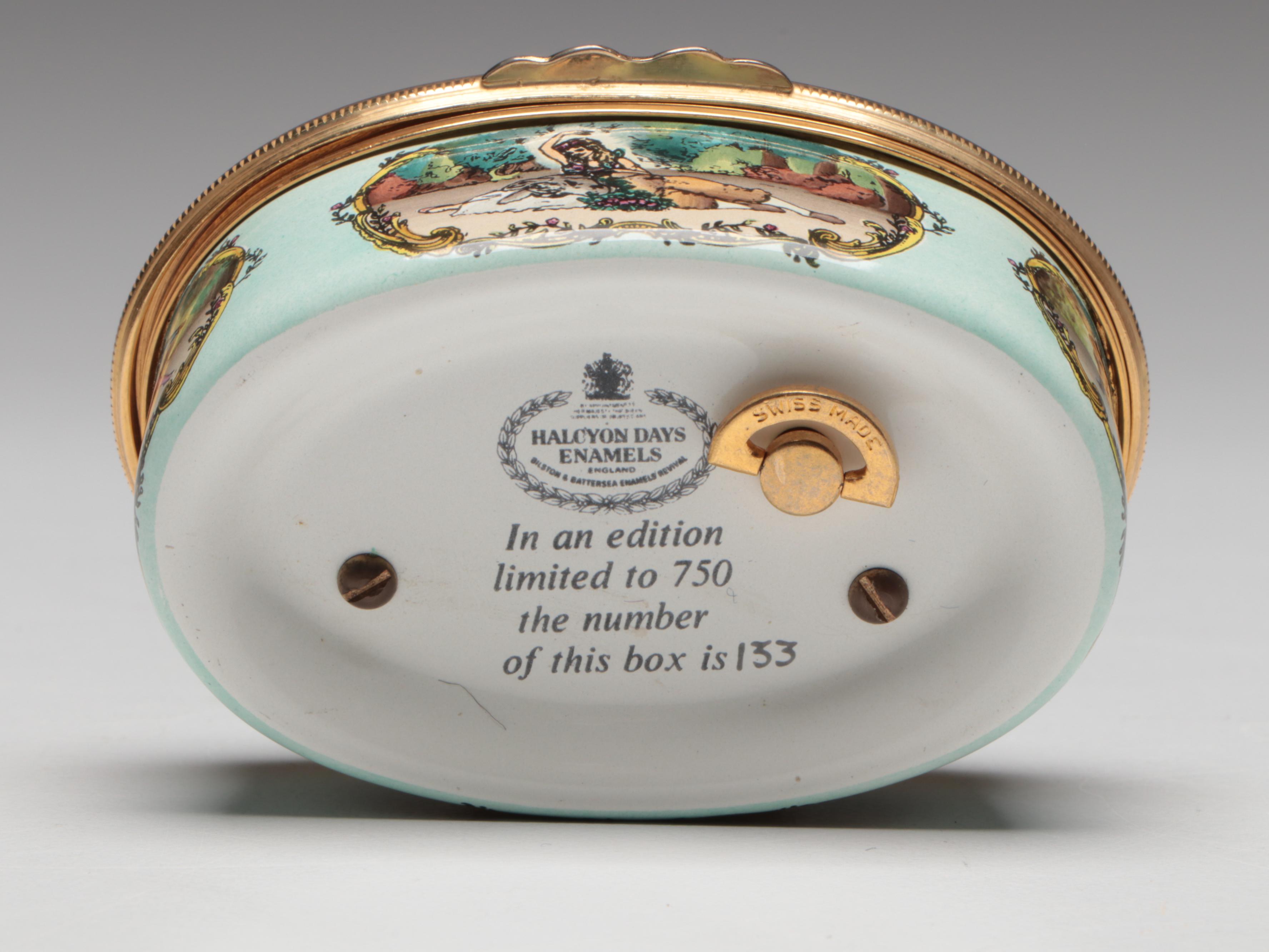 Halcyon Day Limited Edition Musical Enamel Box