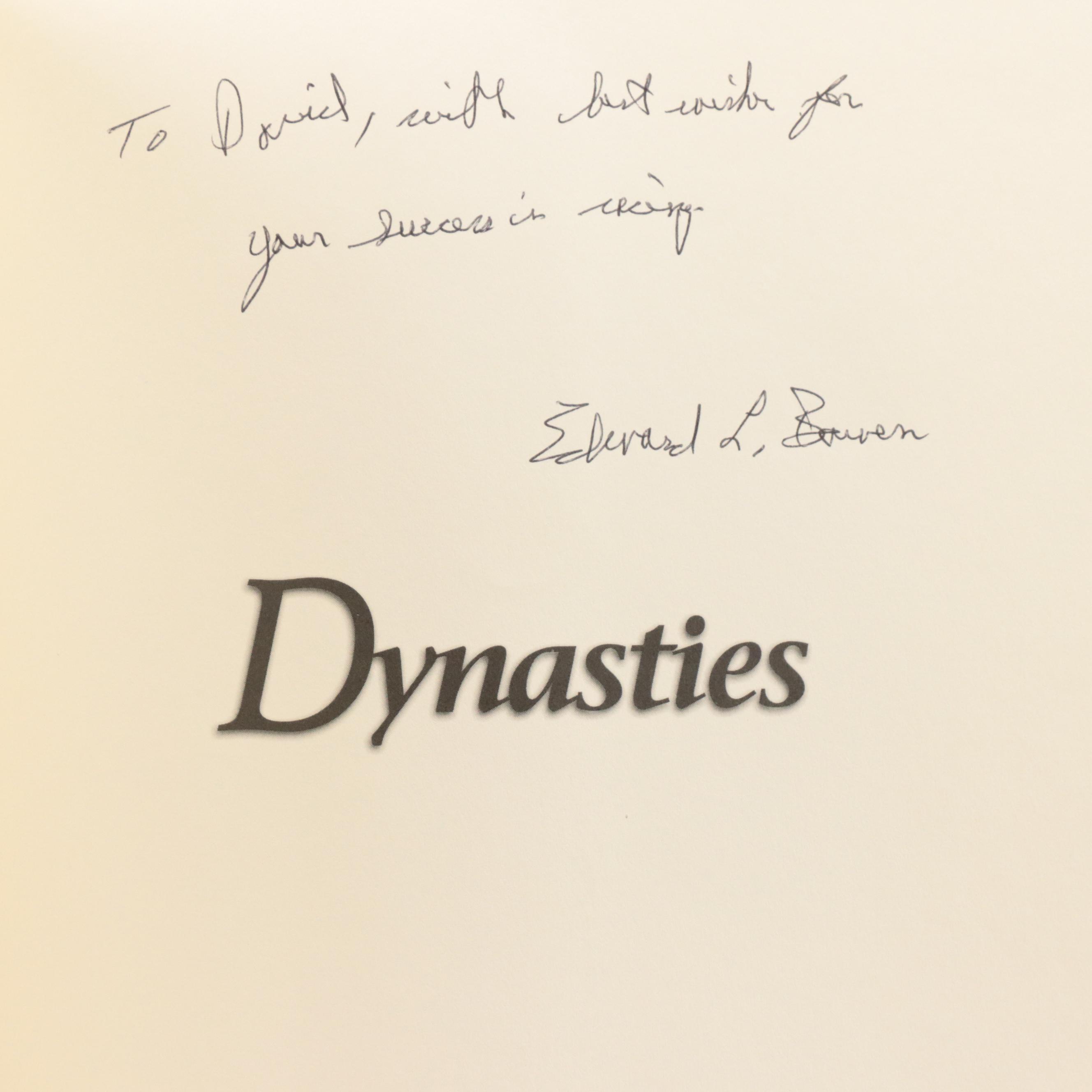 Signed First Edition "Dynasties" by Edward Bowen with Other Equestrian Books