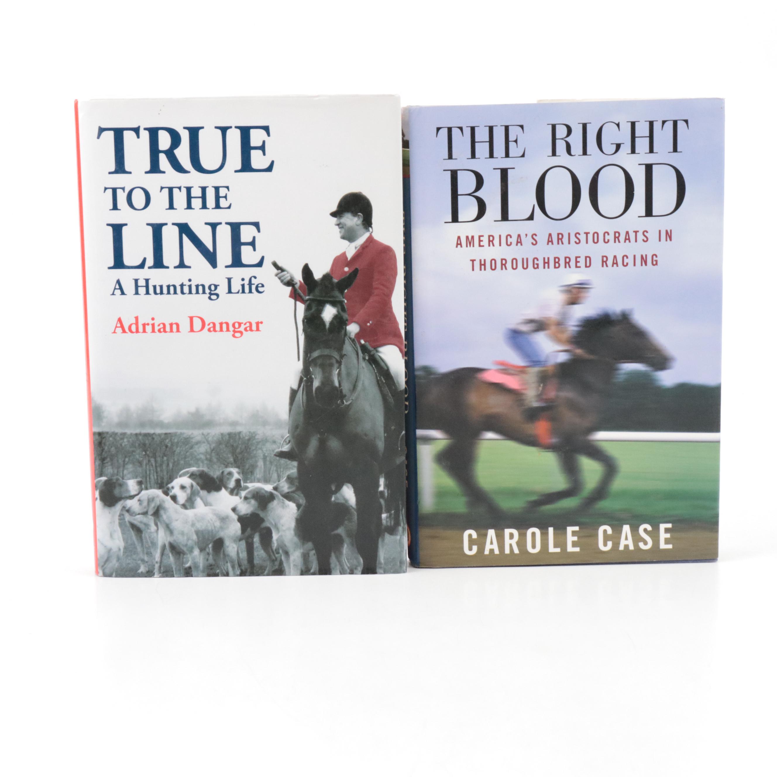 Signed First Edition "Dynasties" by Edward Bowen with Other Equestrian Books