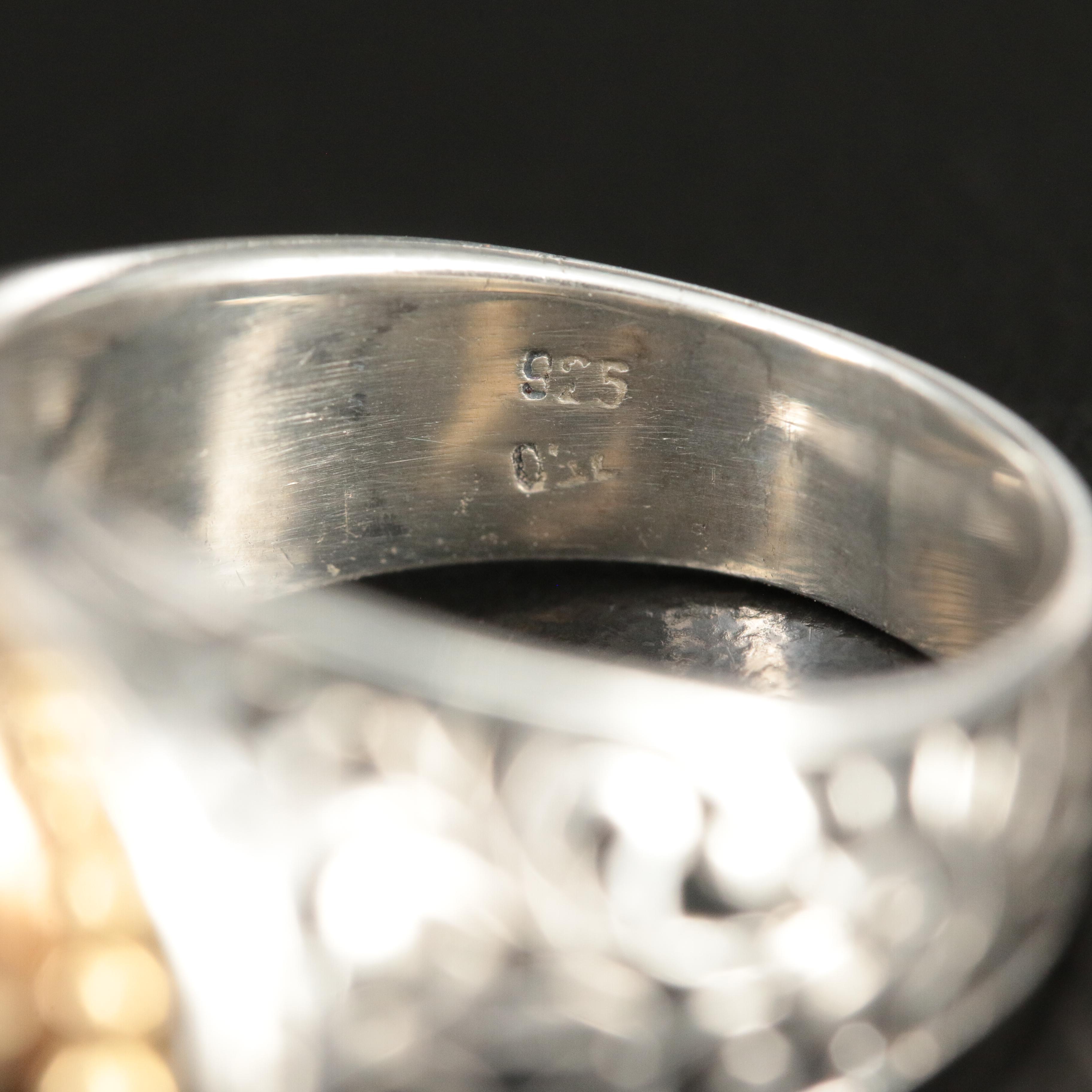 Konstantino Sterling and 18K Scrollwork Ring