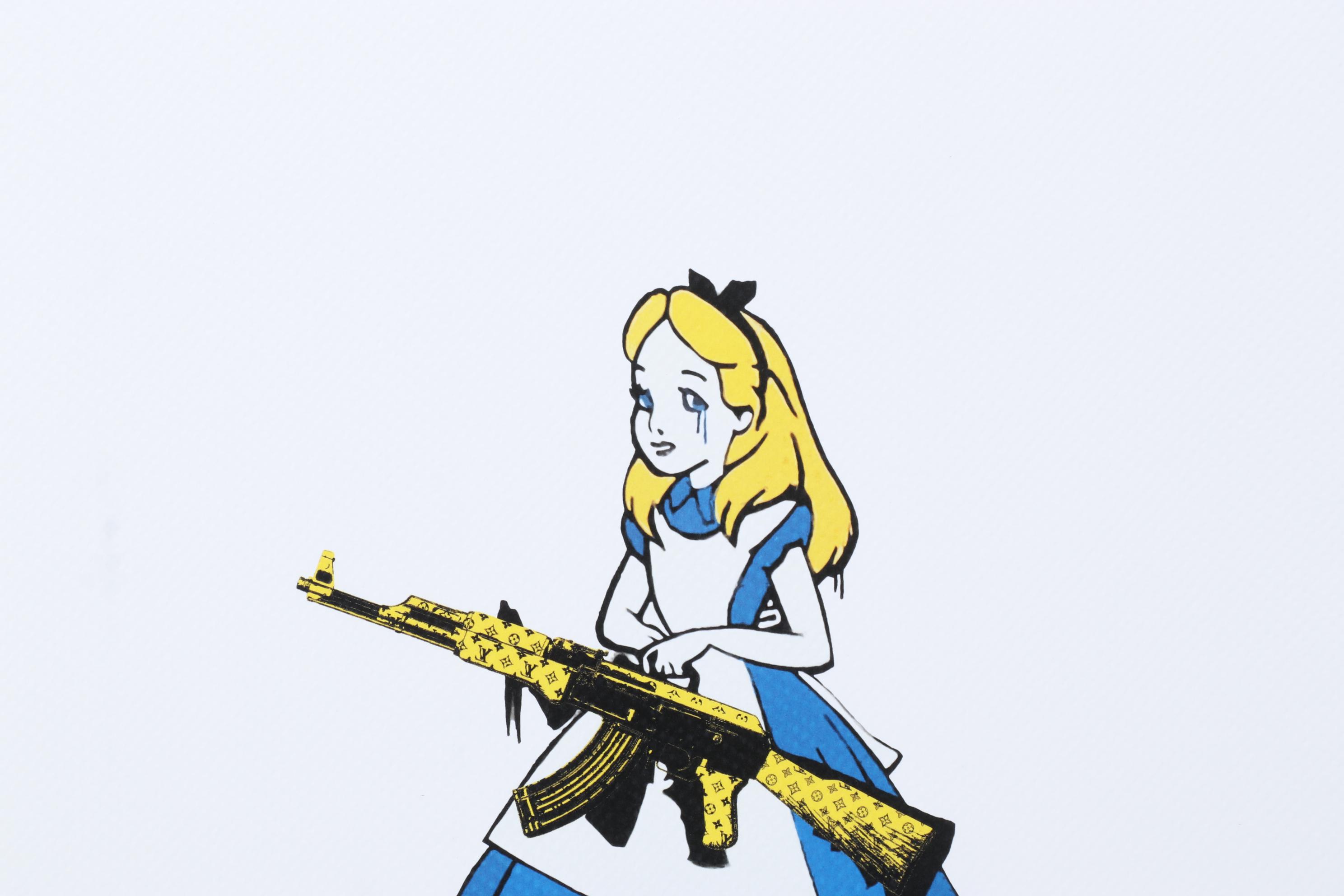 Death NYC Pop Art Graphic Print Featuring Alice in Wonderland, 2023