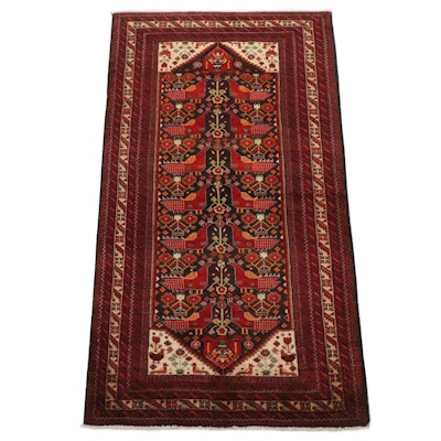 3'7 x 6'10 Hand-Knotted Persian Qashqai Area Rug