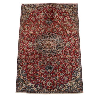 6'1 x 10'7 Hand-Knotted Persian Mahal Area Rug