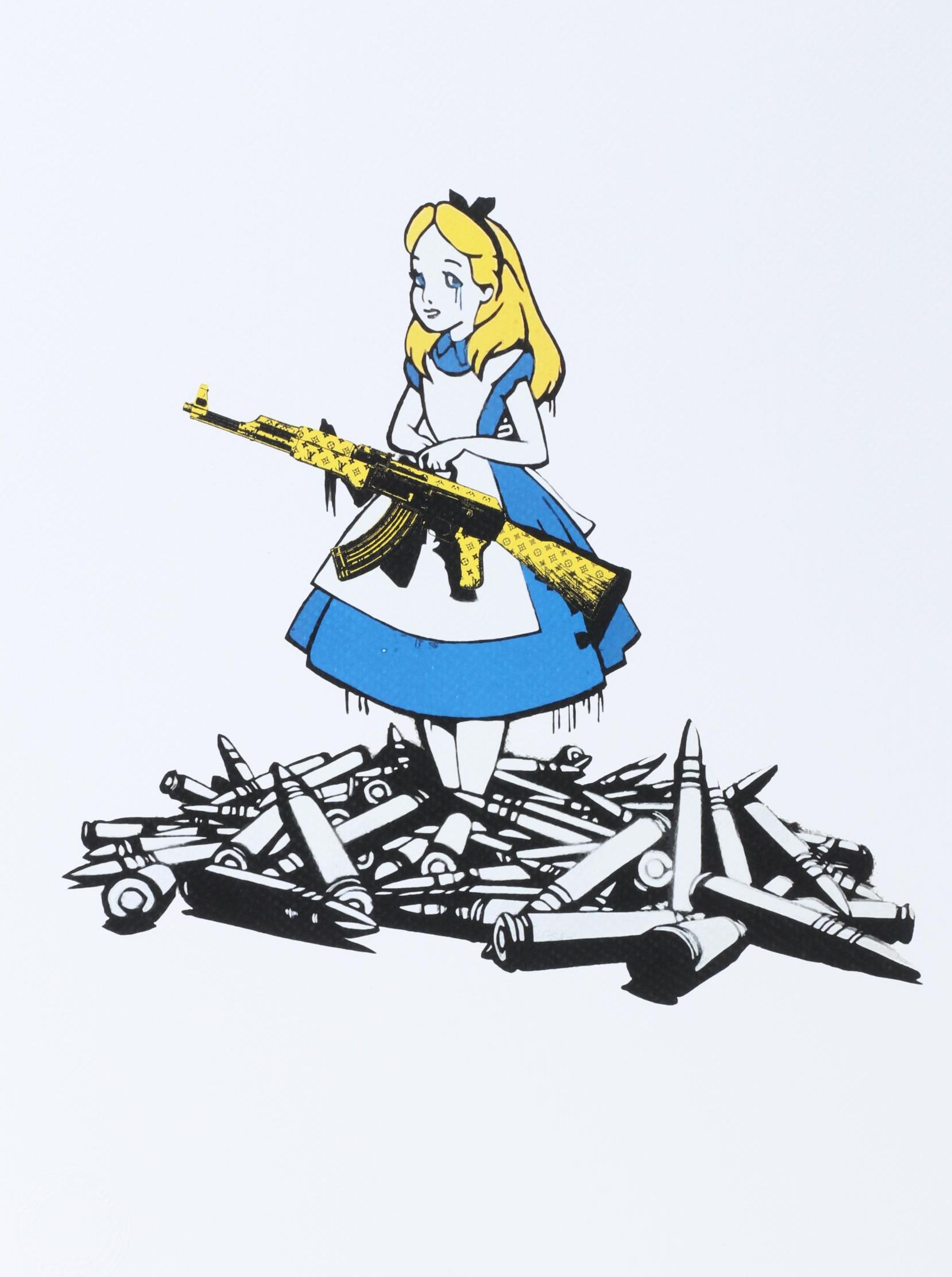 Death NYC Pop Art Graphic Print Featuring Alice in Wonderland, 2023