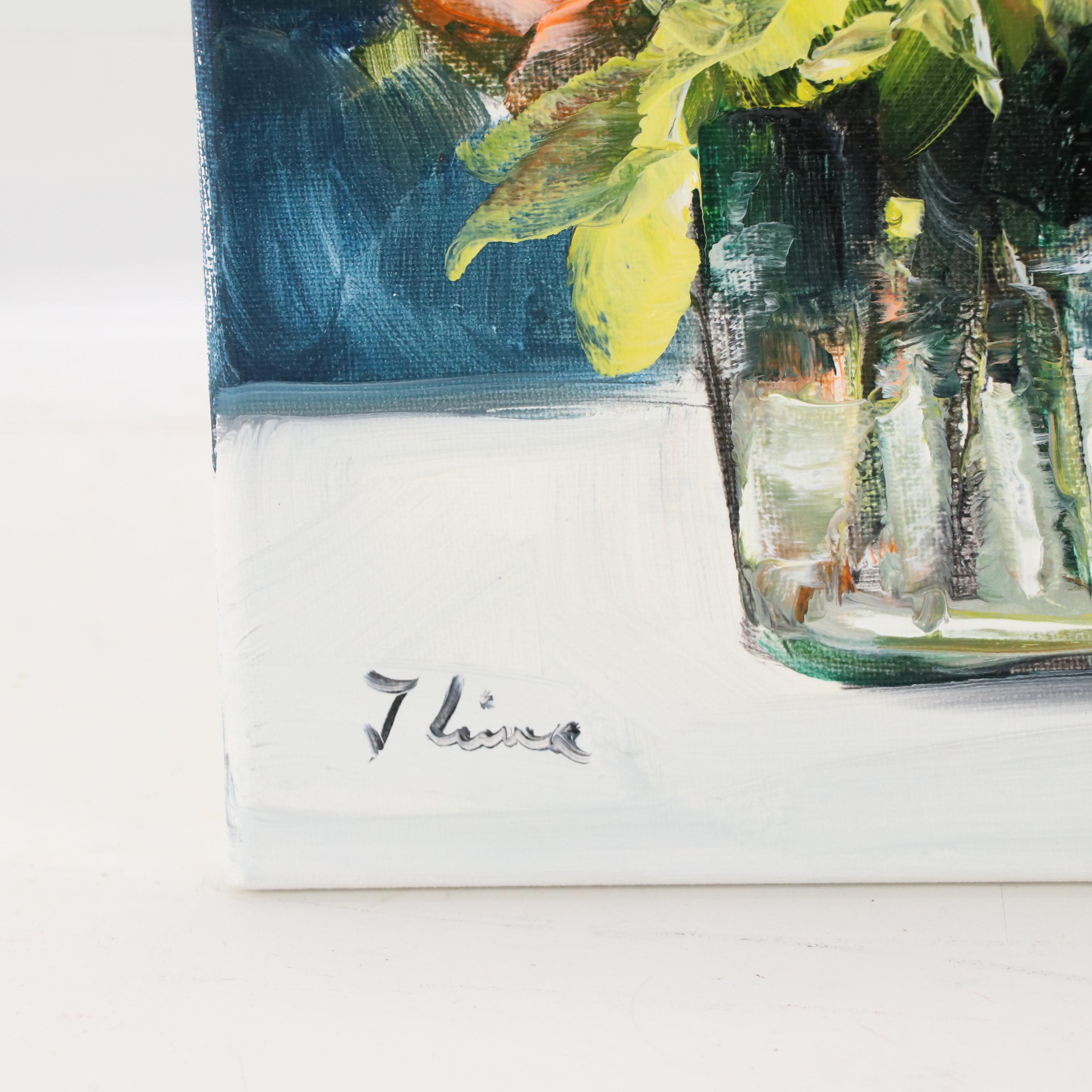 José Lima Floral Still Life Oil Painting, 2023