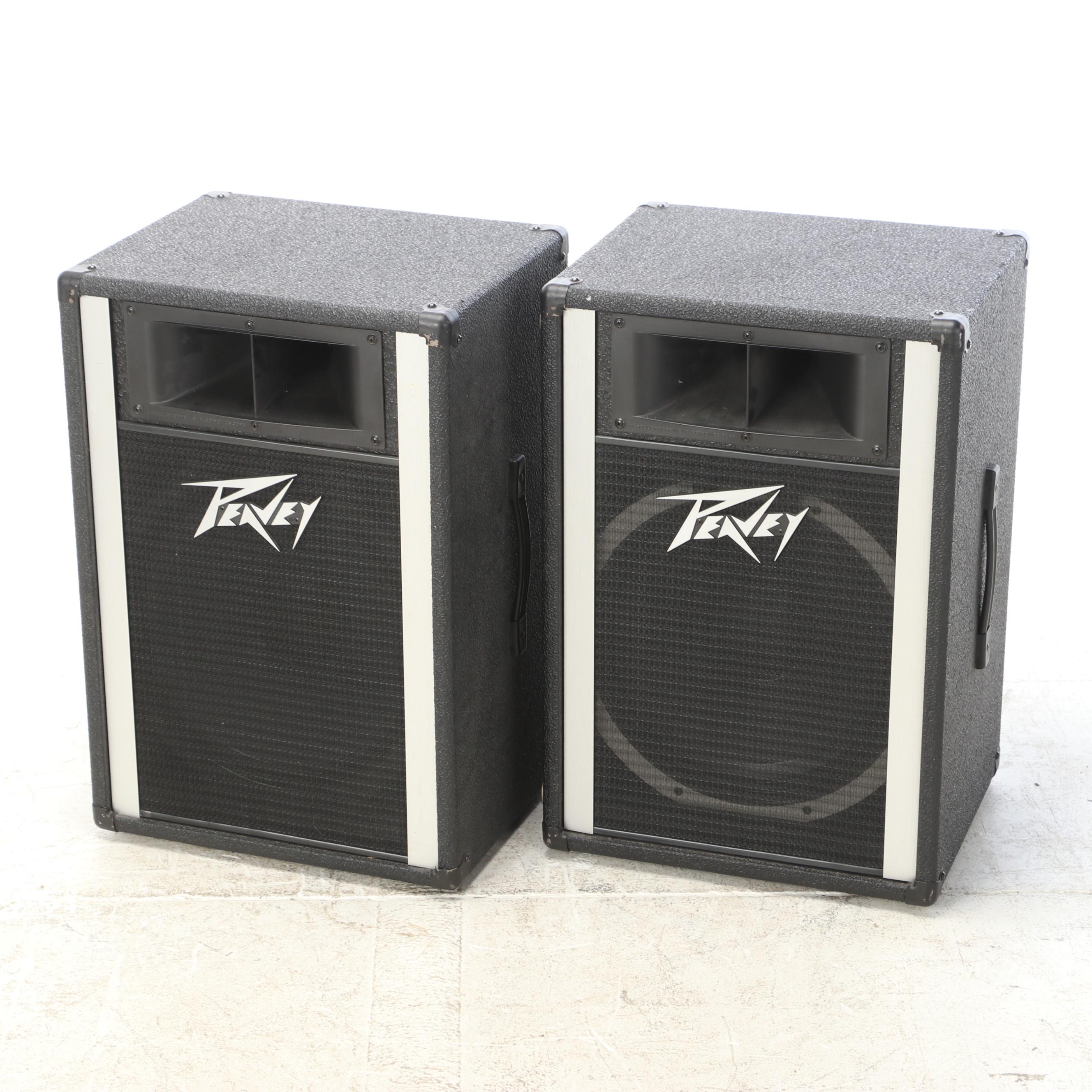 Pair of Peavey 115H 300 Watt Loudspeakers