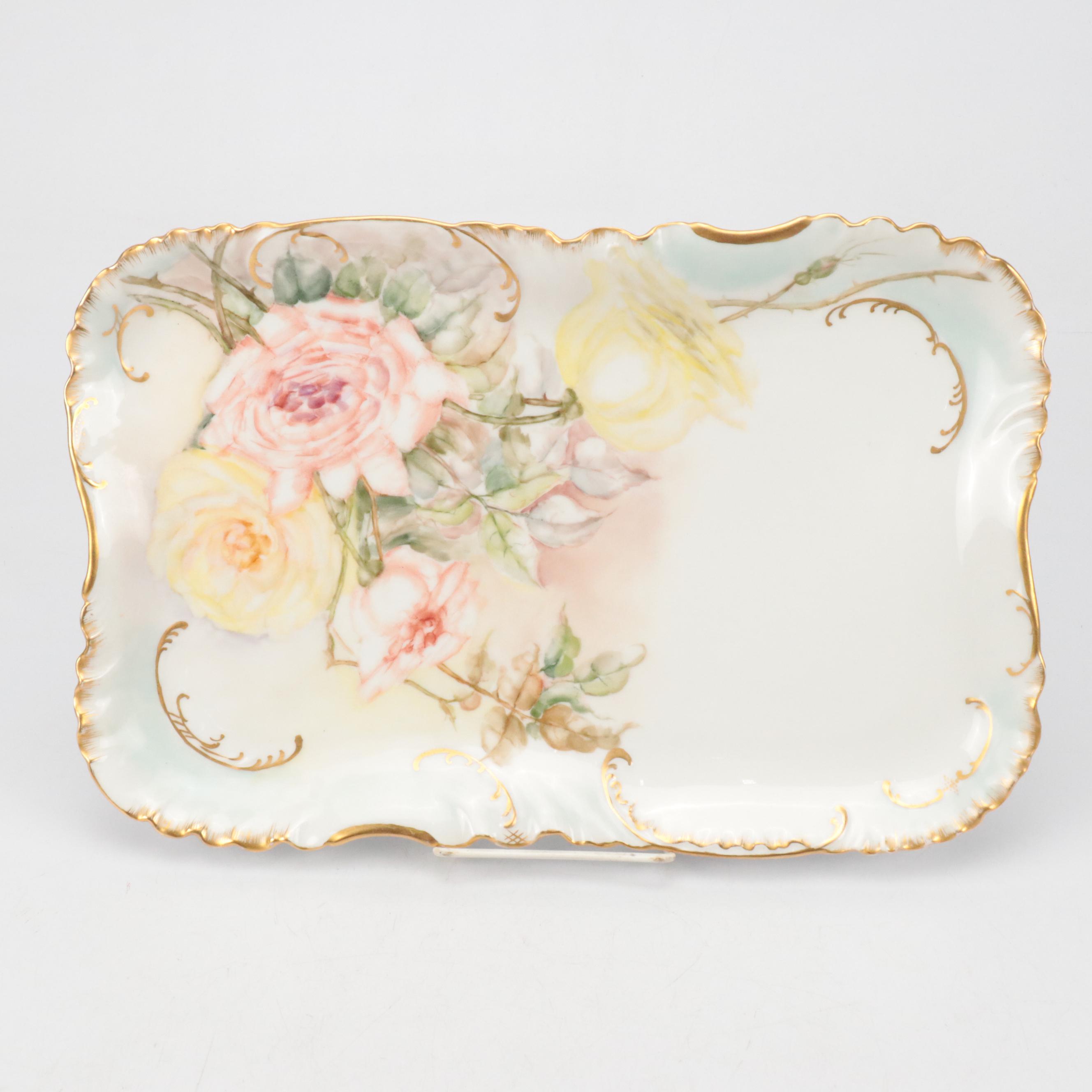 Royal Bayreuth with Limoges and Other Porcelain Bowls and Tableware