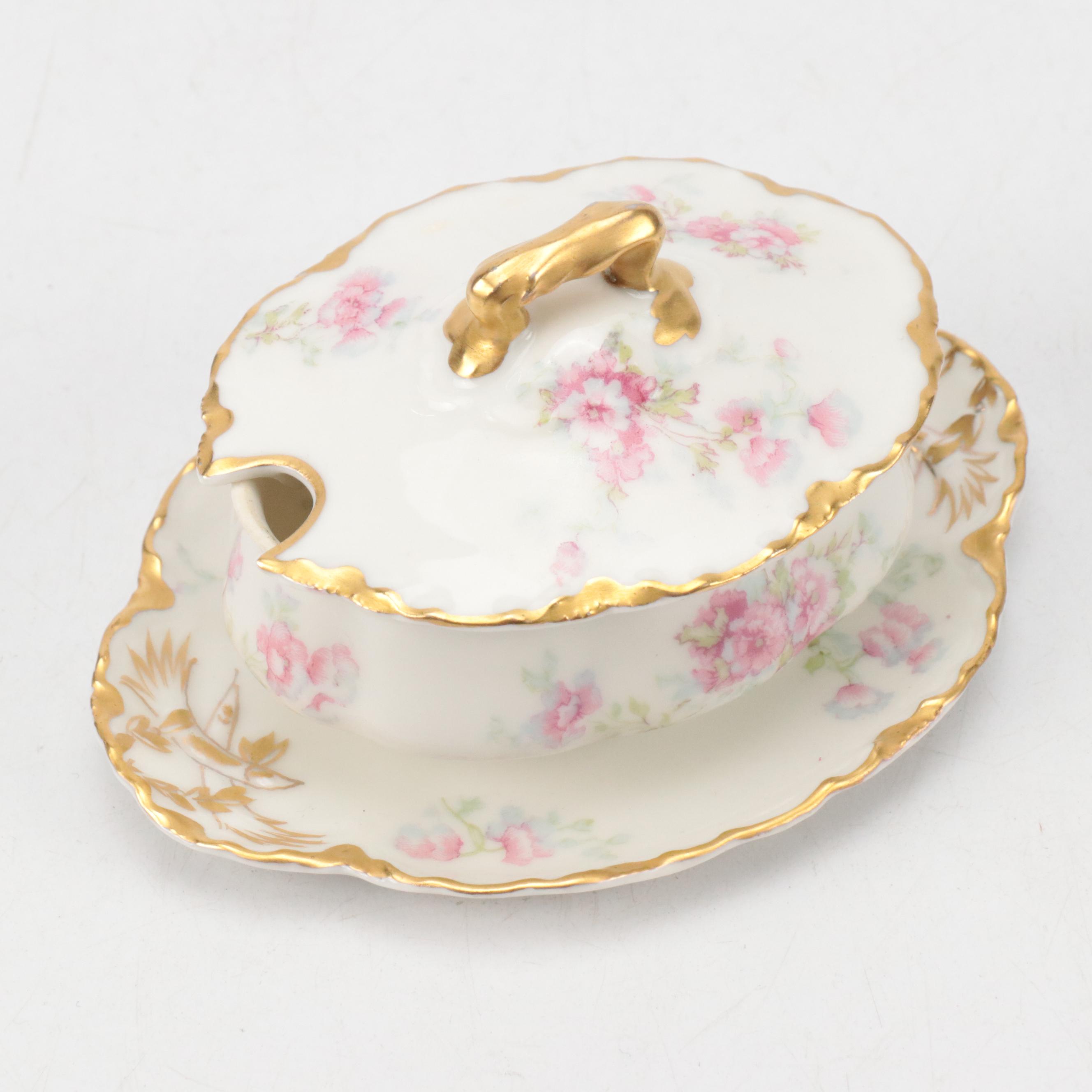 Royal Bayreuth with Limoges and Other Porcelain Bowls and Tableware