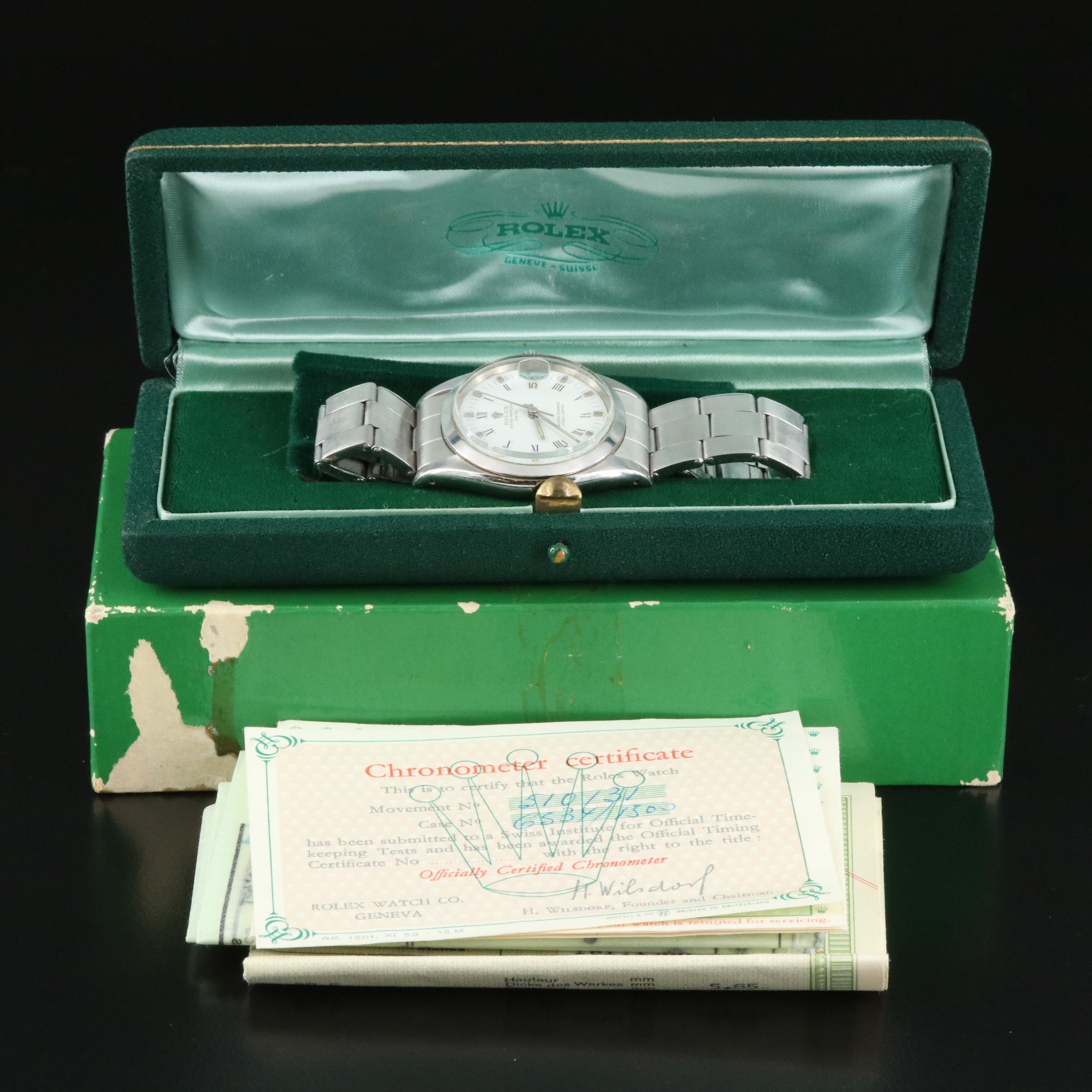 1960 Rolex Oyster Perpetual Date Watch