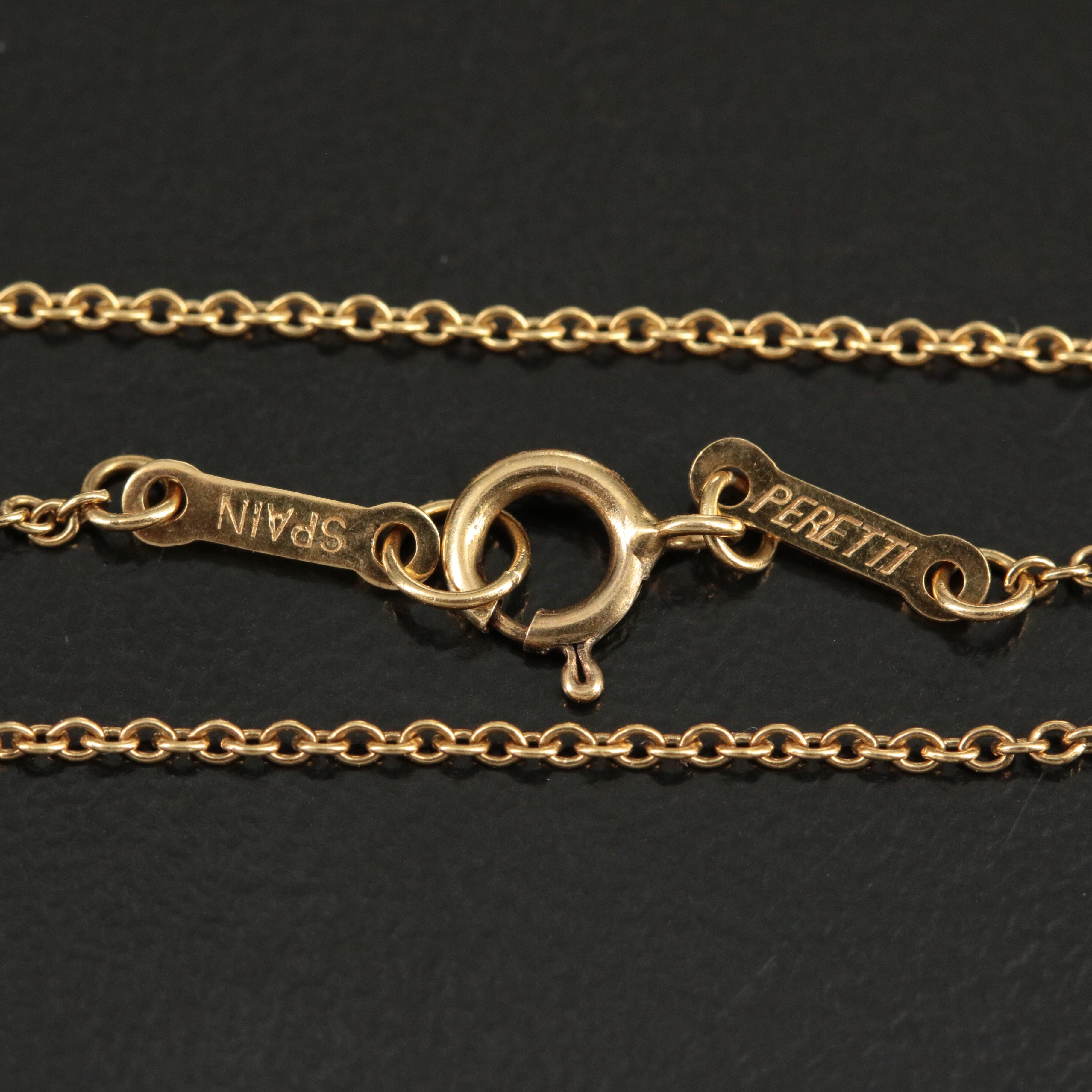 Elsa Peretti for Tiffany & Co. "Open Heart" 18K Pendant Necklace