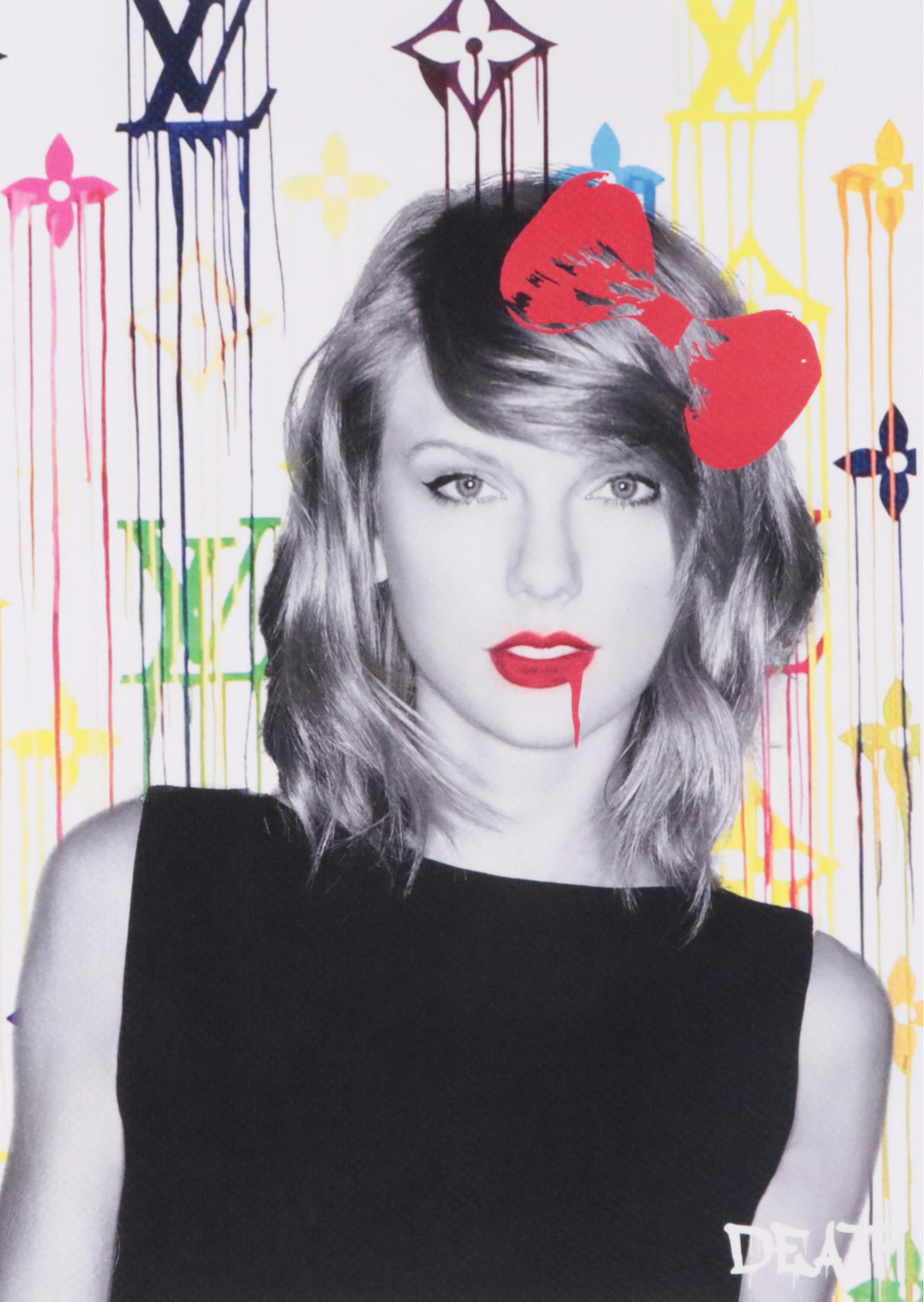 Death NYC Pop Art Graphic Print of Taylor Swift x Louis Vuitton, 2022