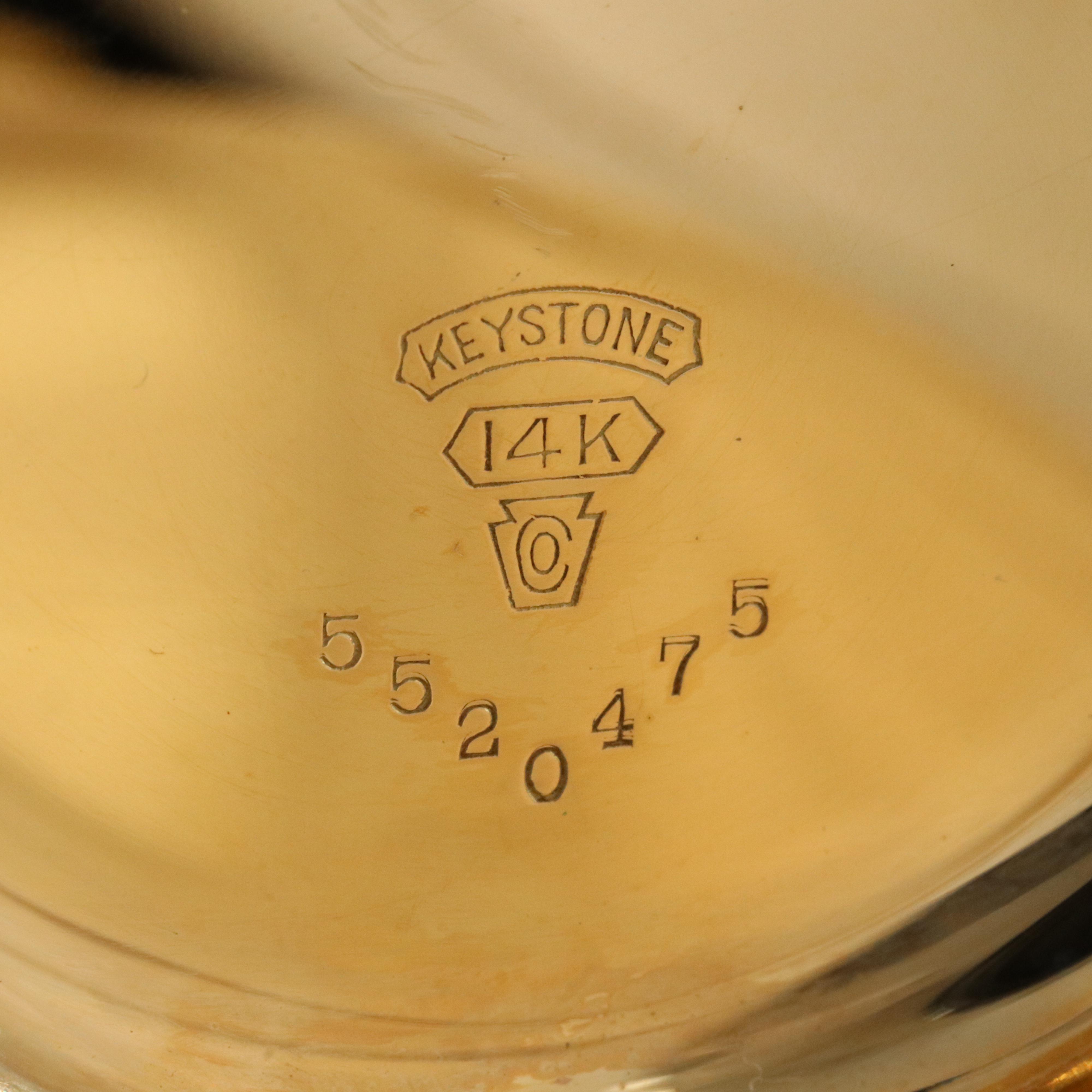 14K Hamilton Open Face Pocket Watch