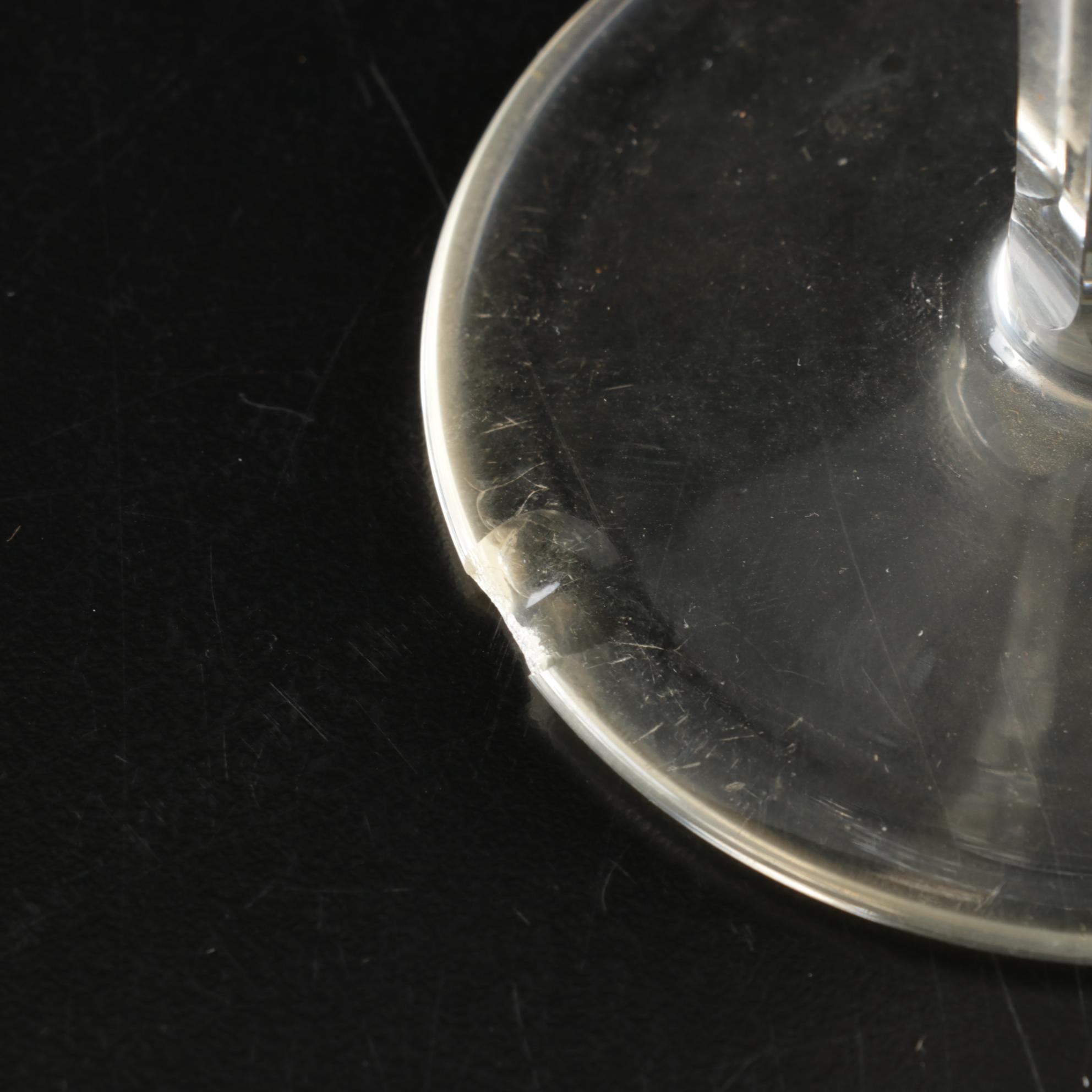 Waterford "Lismore" Crystal Decanter with Seven Crystal Wine Hocks