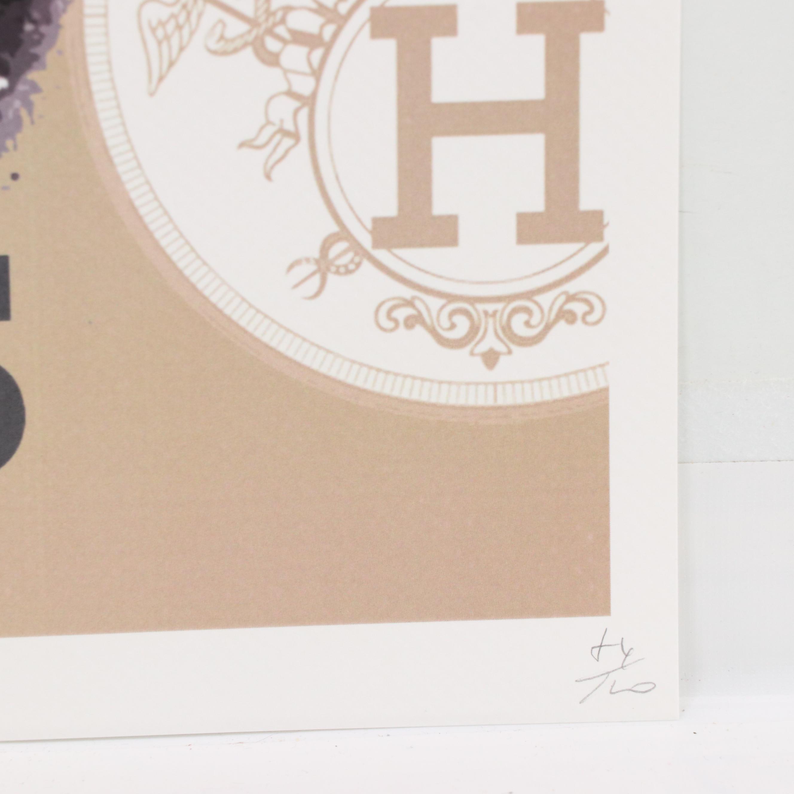 Death NYC Pop Art Graphic Print of Tupac Shakur x Hermès