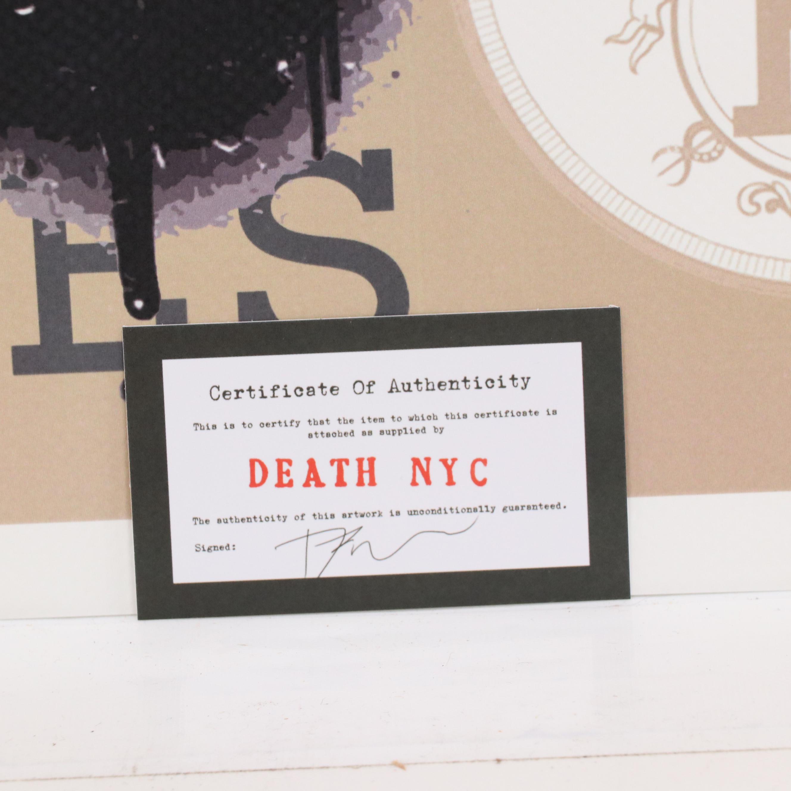 Death NYC Pop Art Graphic Print of Tupac Shakur x Hermès