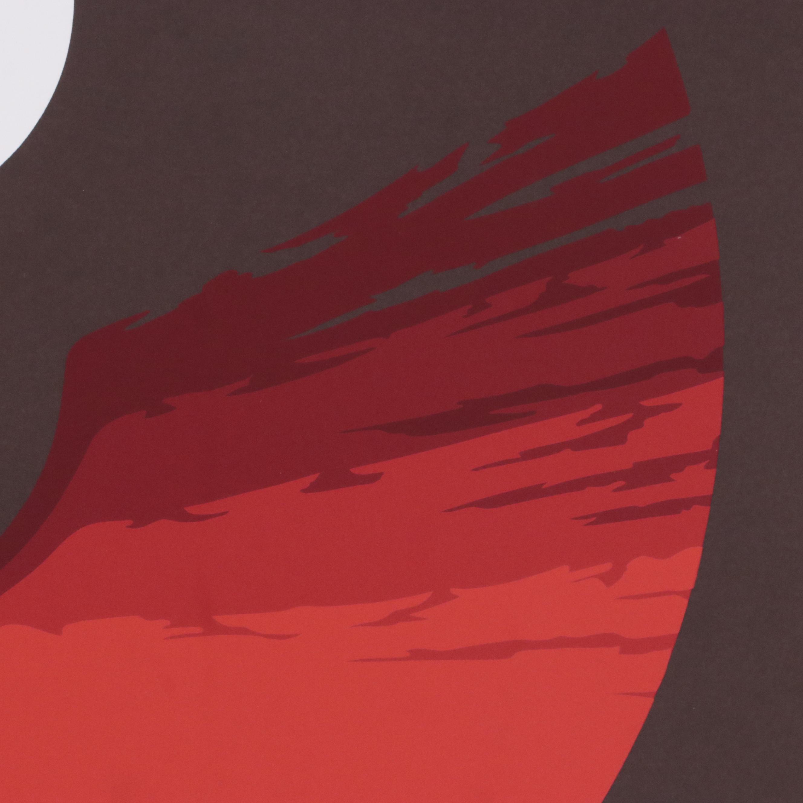 Thomas Whelan Benton Serigraph "Evolution Series – Red," 1981