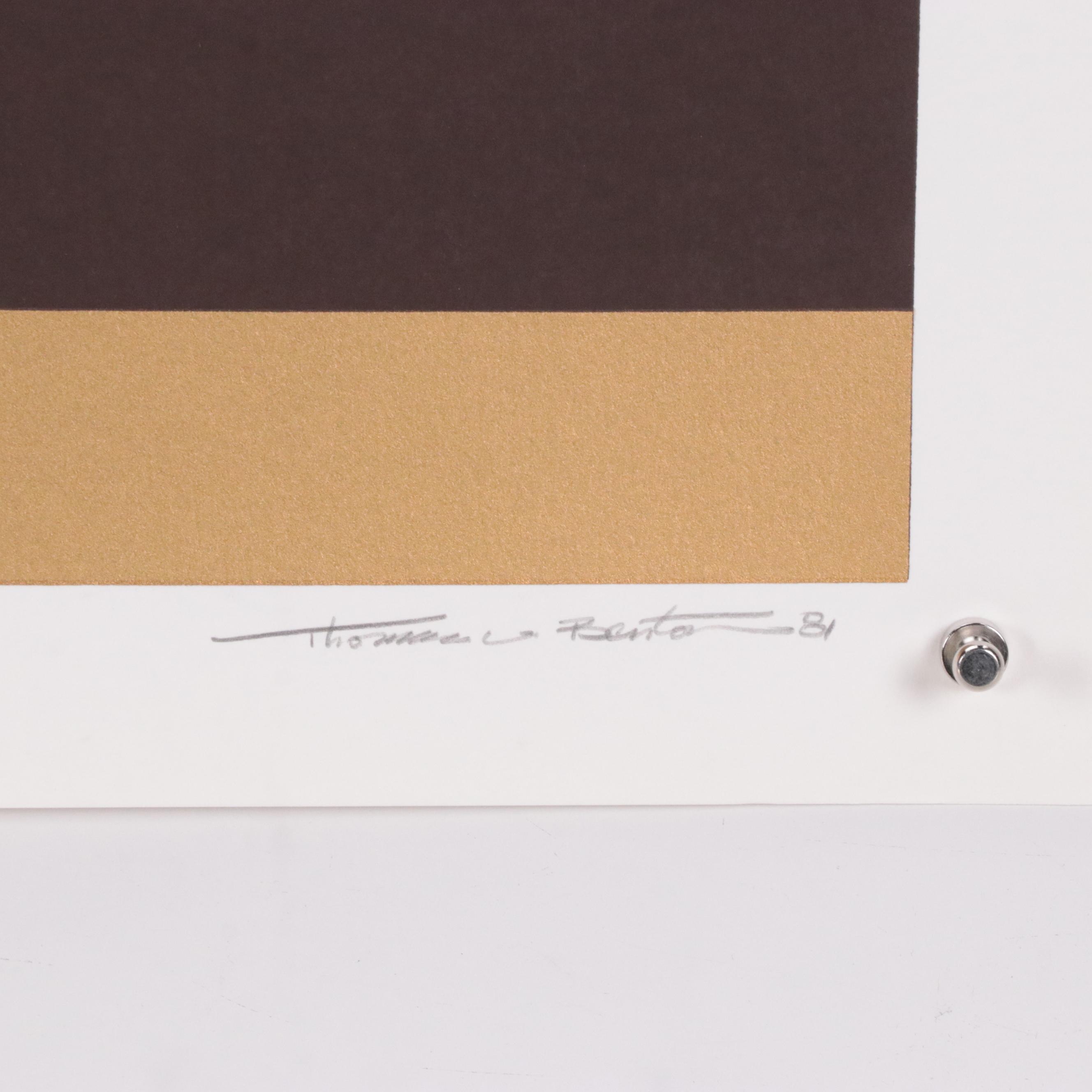 Thomas Whelan Benton Serigraph "Evolution Series – Red," 1981