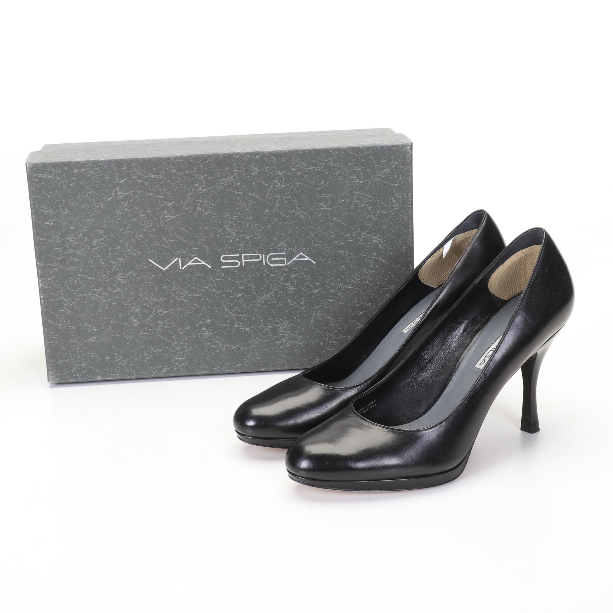 Paloma Picasso Leather Handbag With Via Spiga & Pliner Leather & Suede Shoes