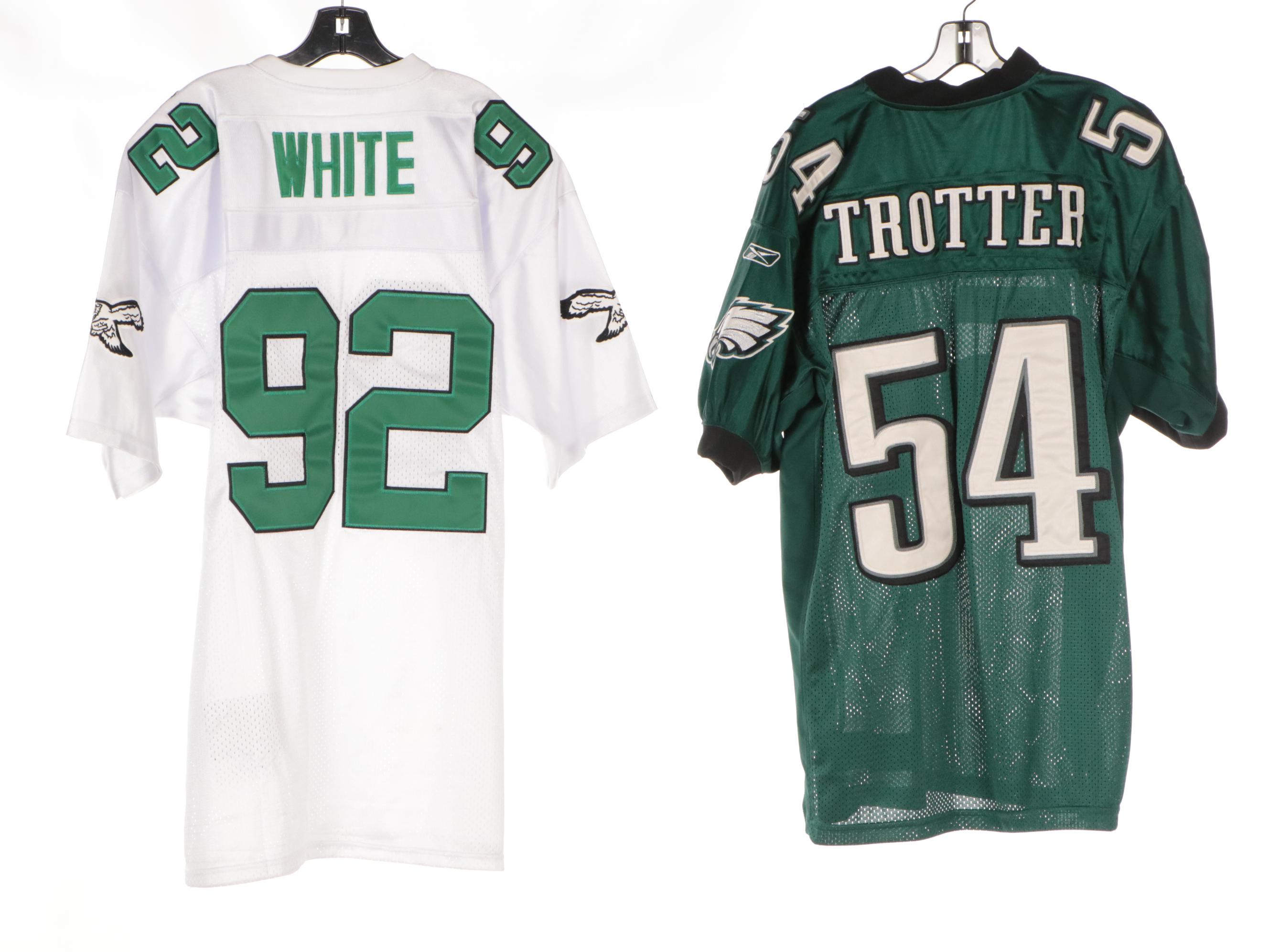 Men's NFL Philadelphia Eagles Football Jerseys Featuring Jeremiah Trotter, More