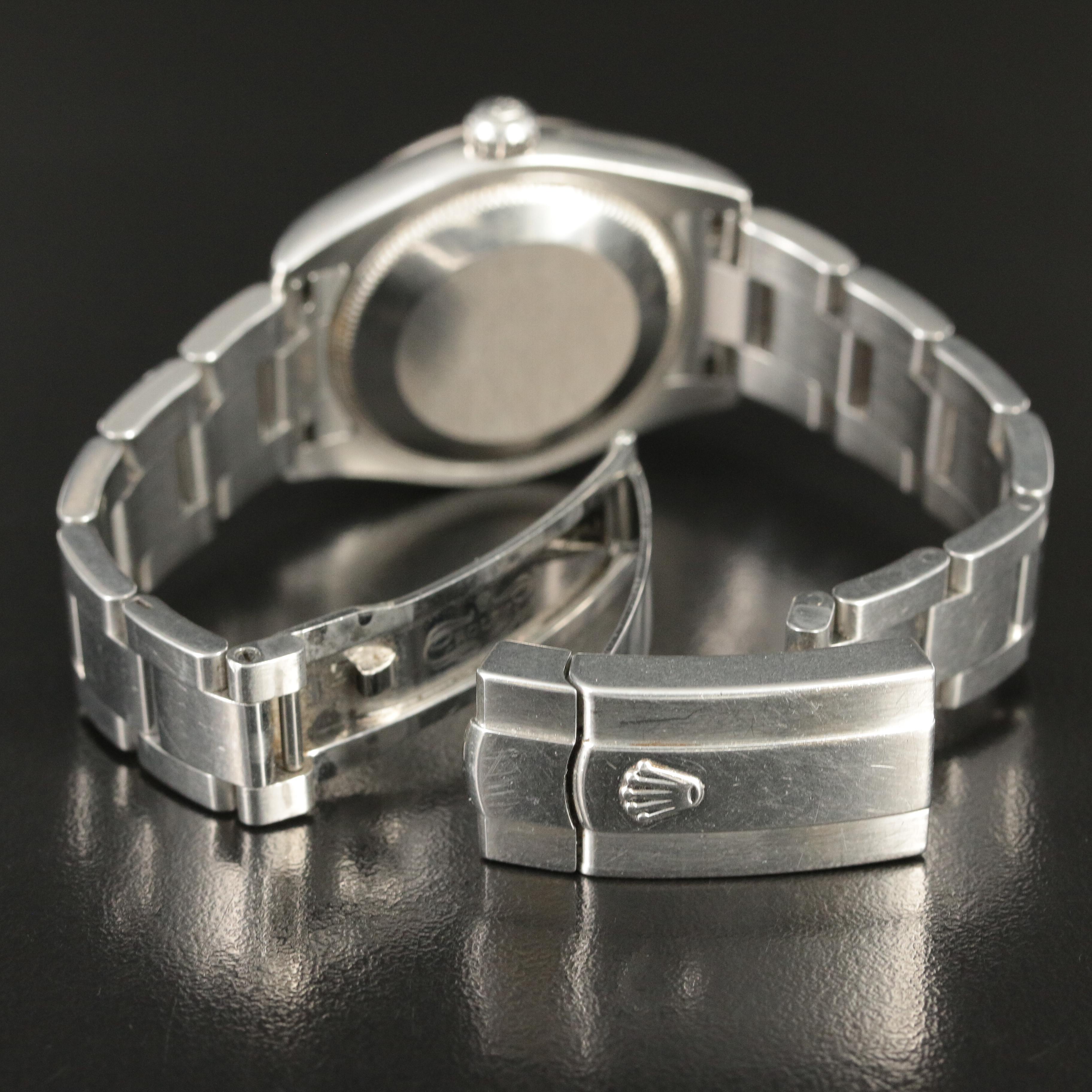 2008 Rolex Salmon Roman Dial Datejust Watch