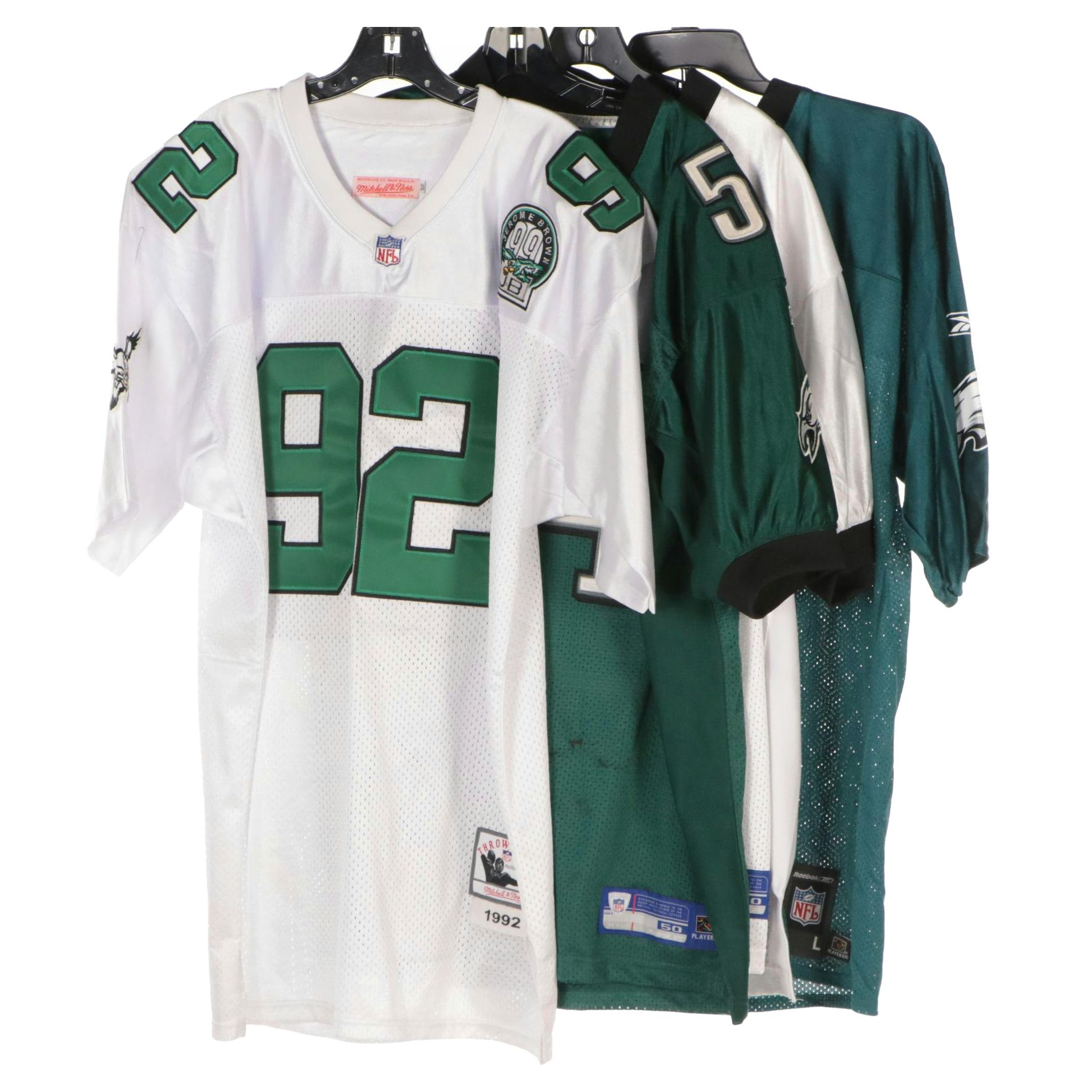 Men's NFL Philadelphia Eagles Football Jerseys Featuring Jeremiah Trotter, More