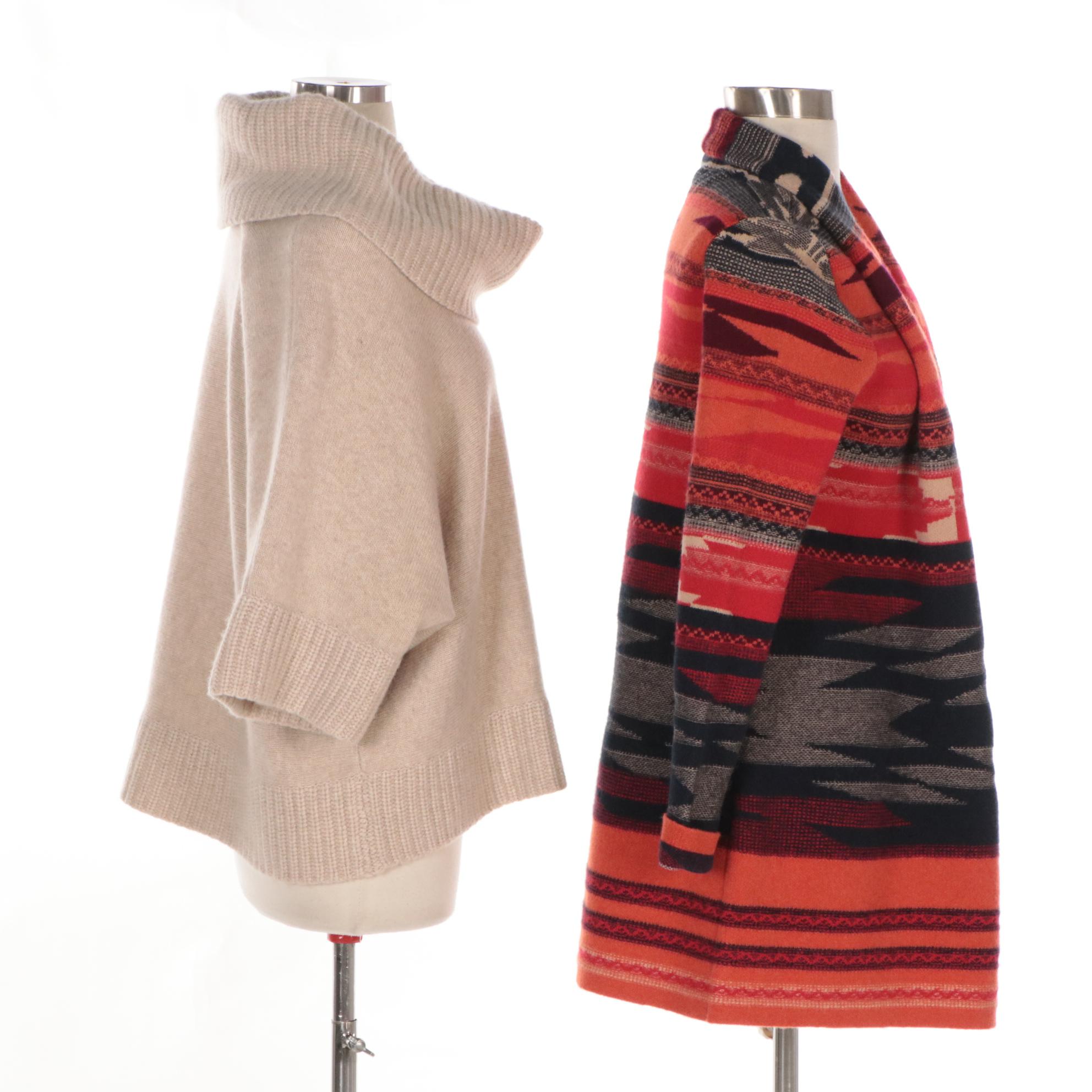 Neiman Marcus The Cashmere Collection Cardigan and Cashmere Sweater