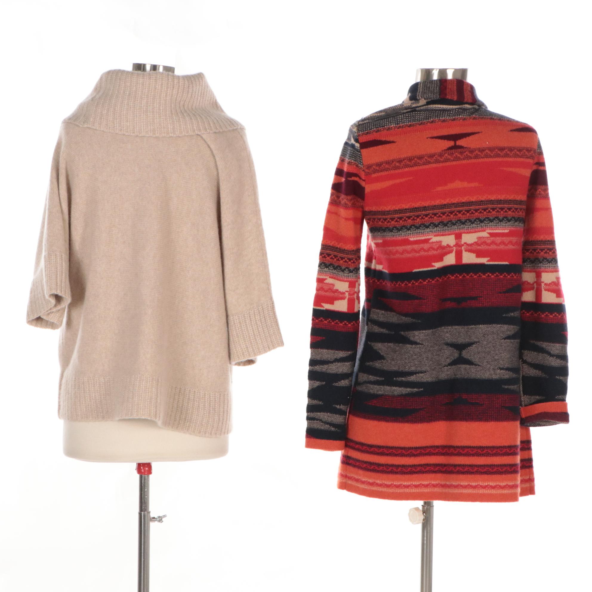 Neiman Marcus The Cashmere Collection Cardigan and Cashmere Sweater