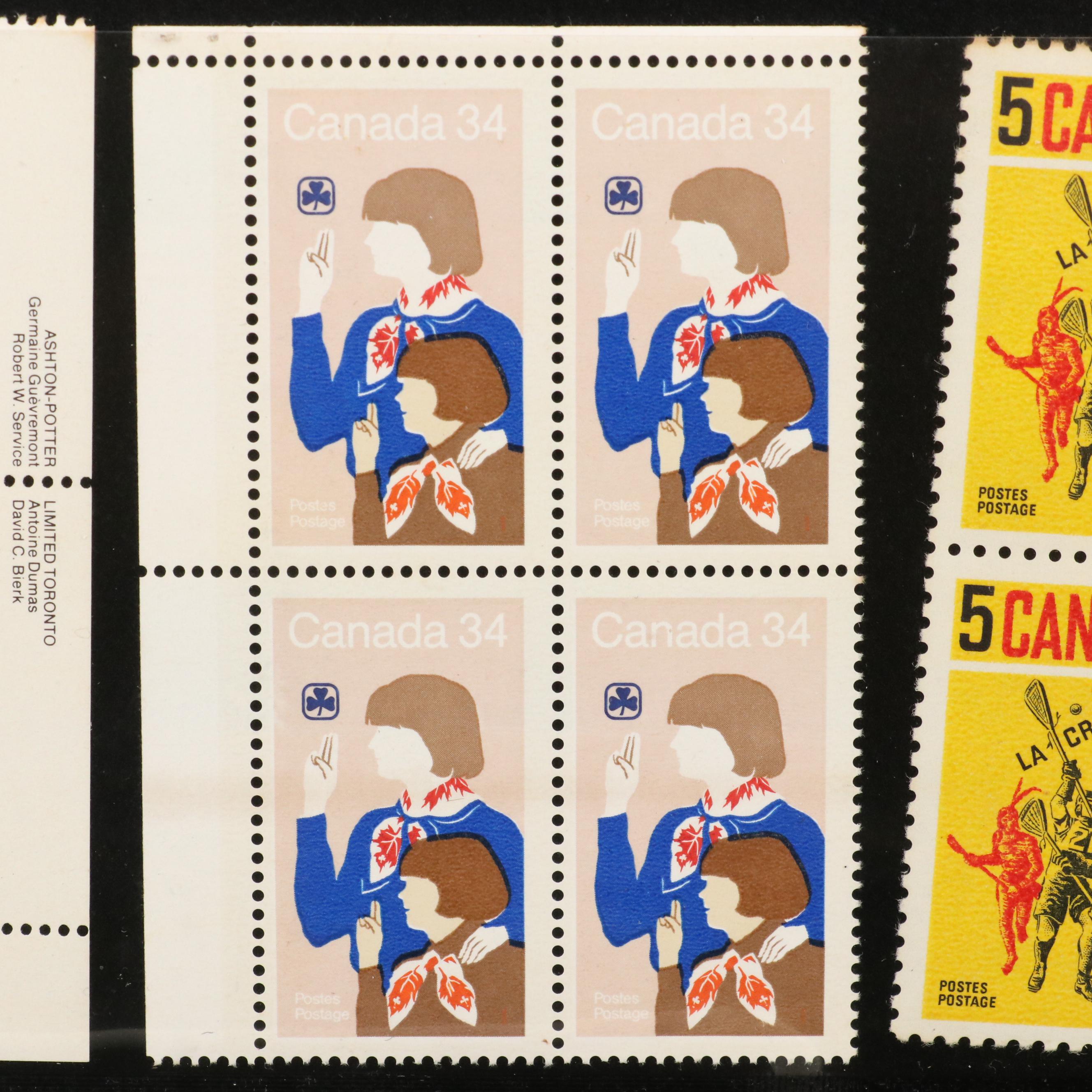 Collection of Mint Condition Canadian Postage Stamps