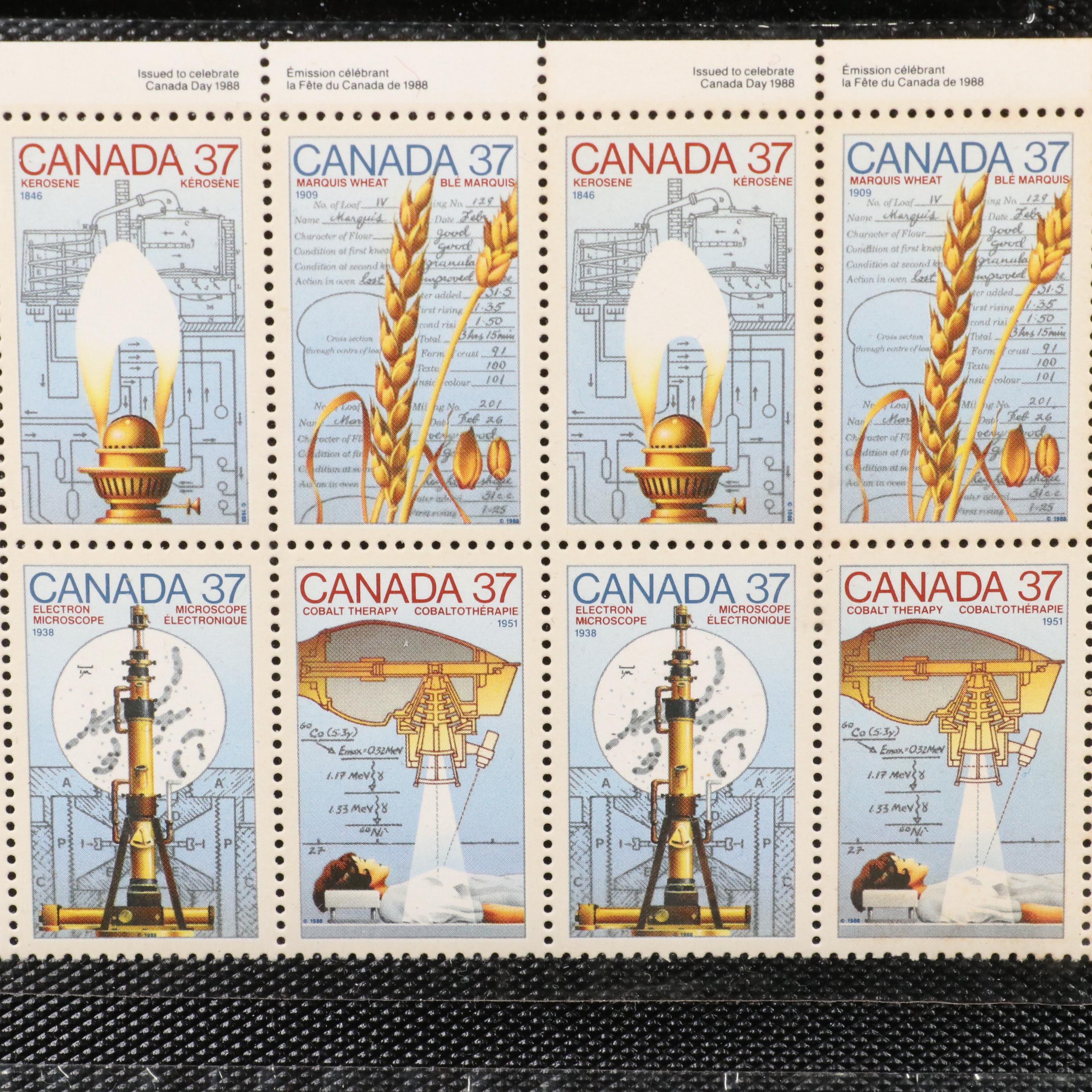 Collection of Mint Condition Canadian Postage Stamps