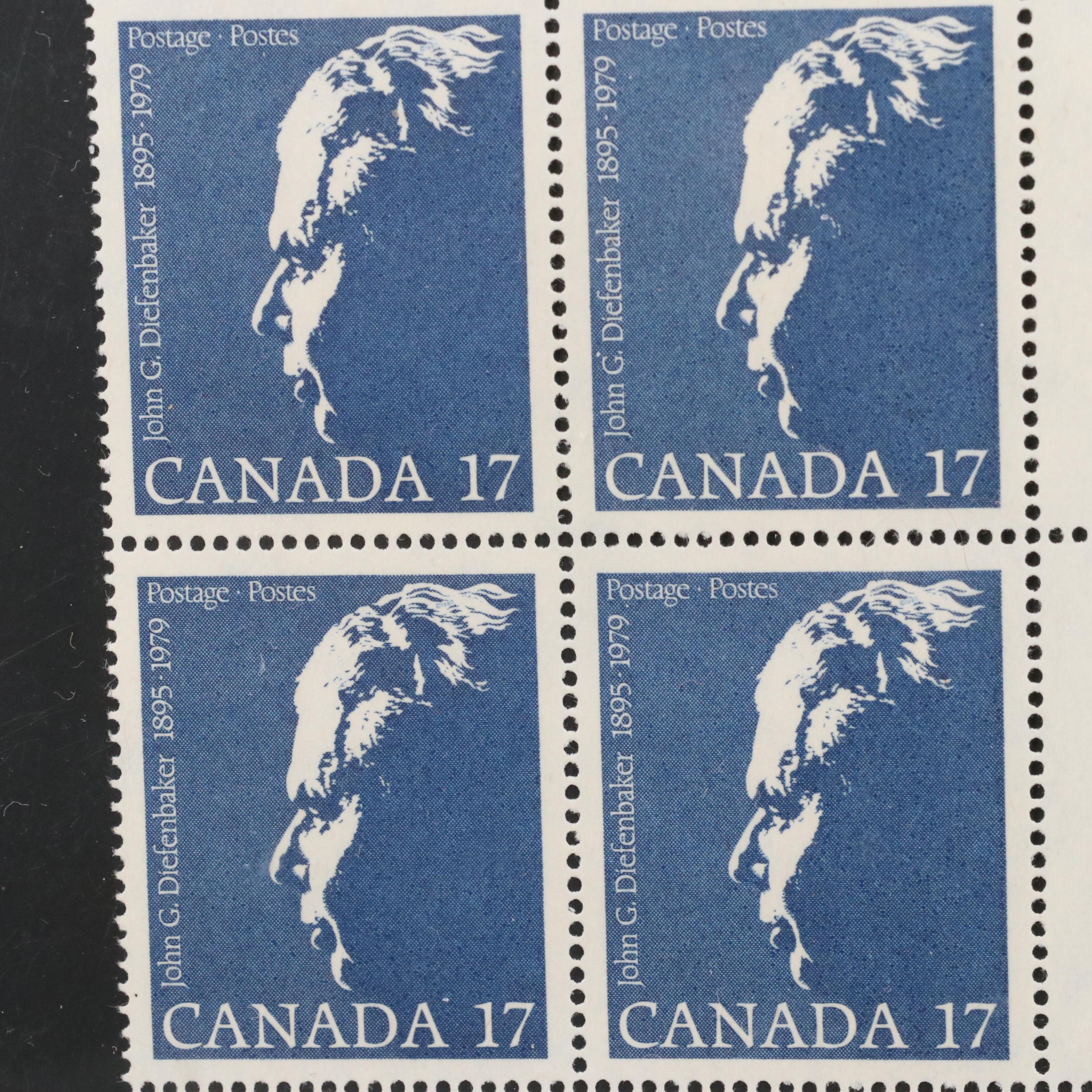 Collection of Mint Condition Canadian Postage Stamps