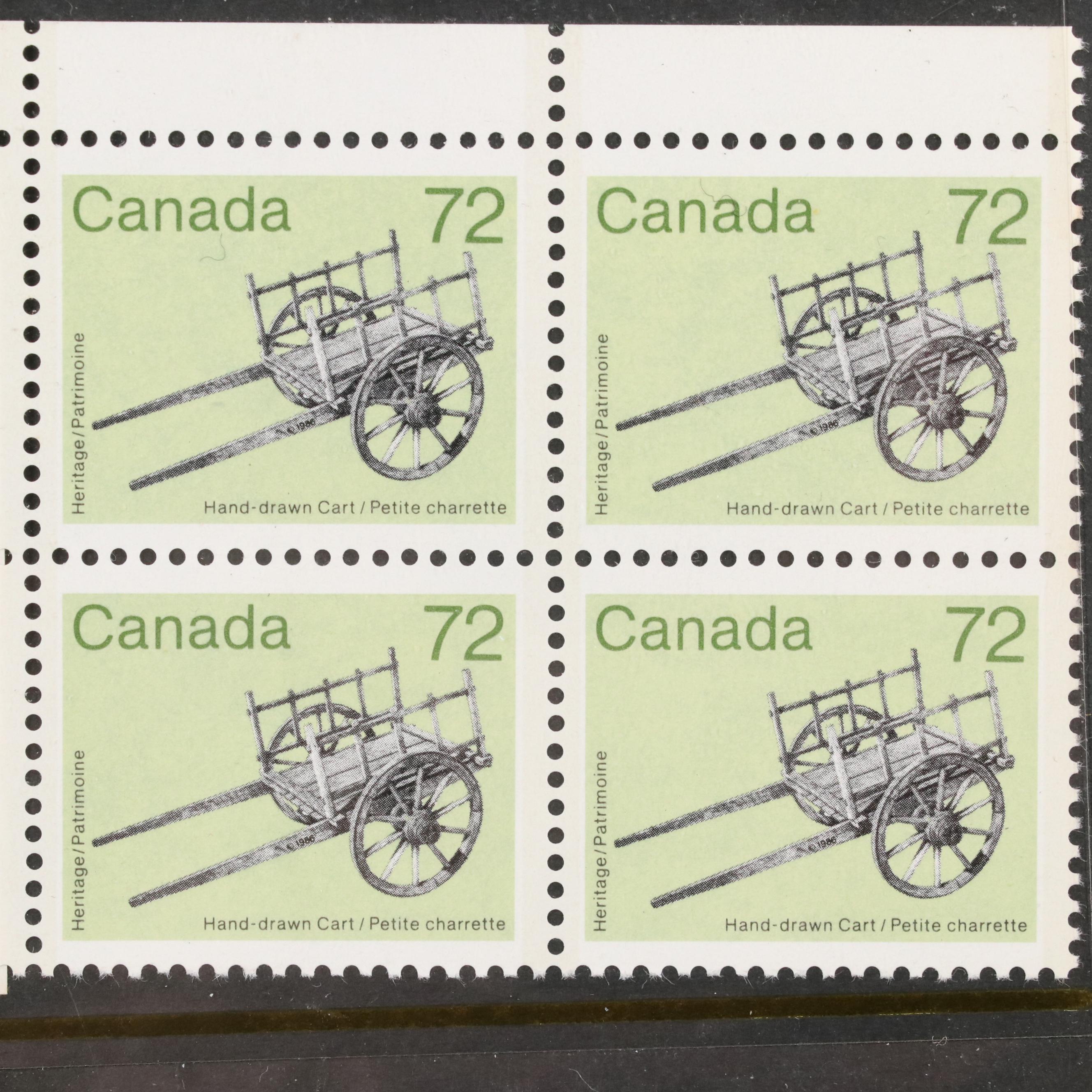 Collection of Mint Condition Canadian Postage Stamps