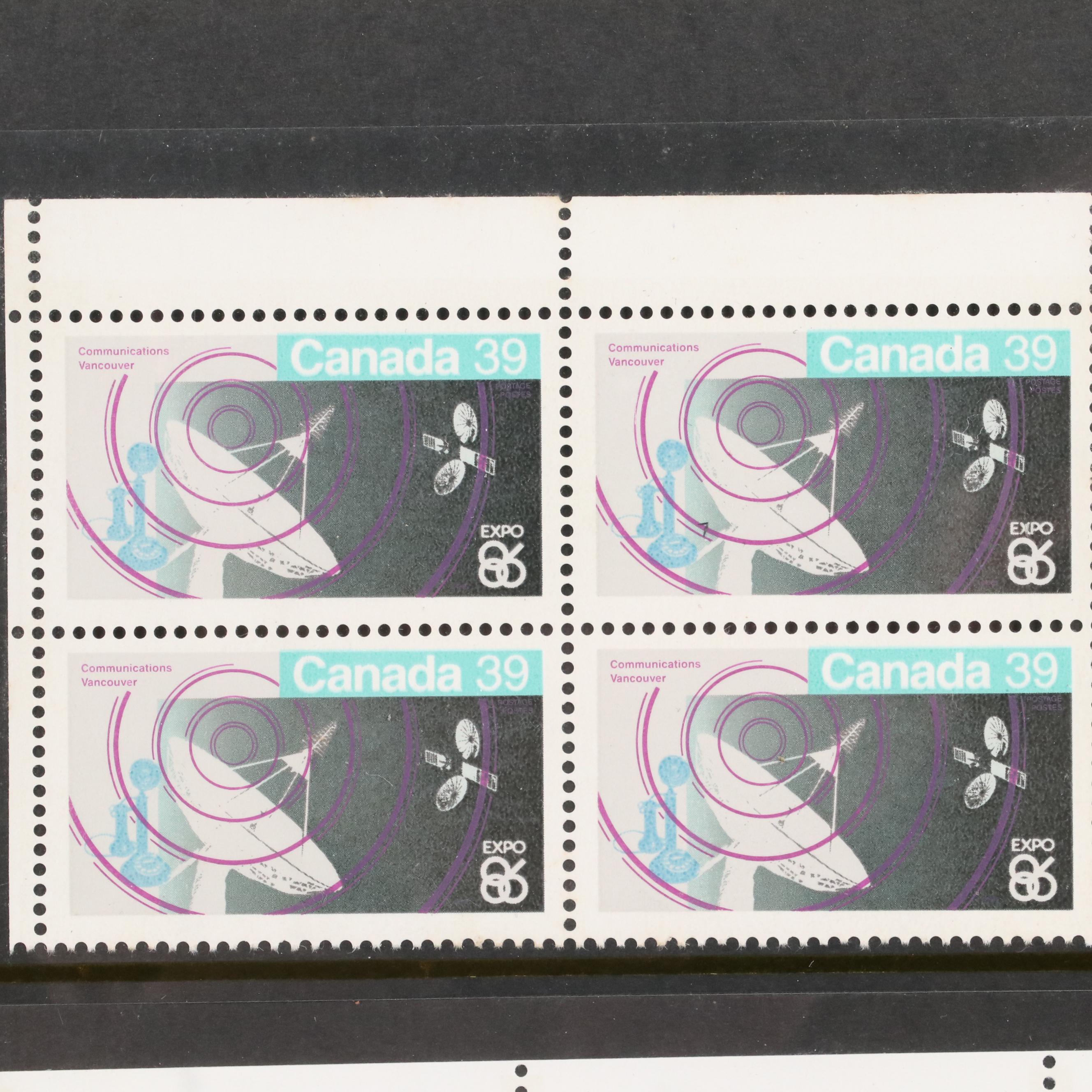 Collection of Mint Condition Canadian Postage Stamps