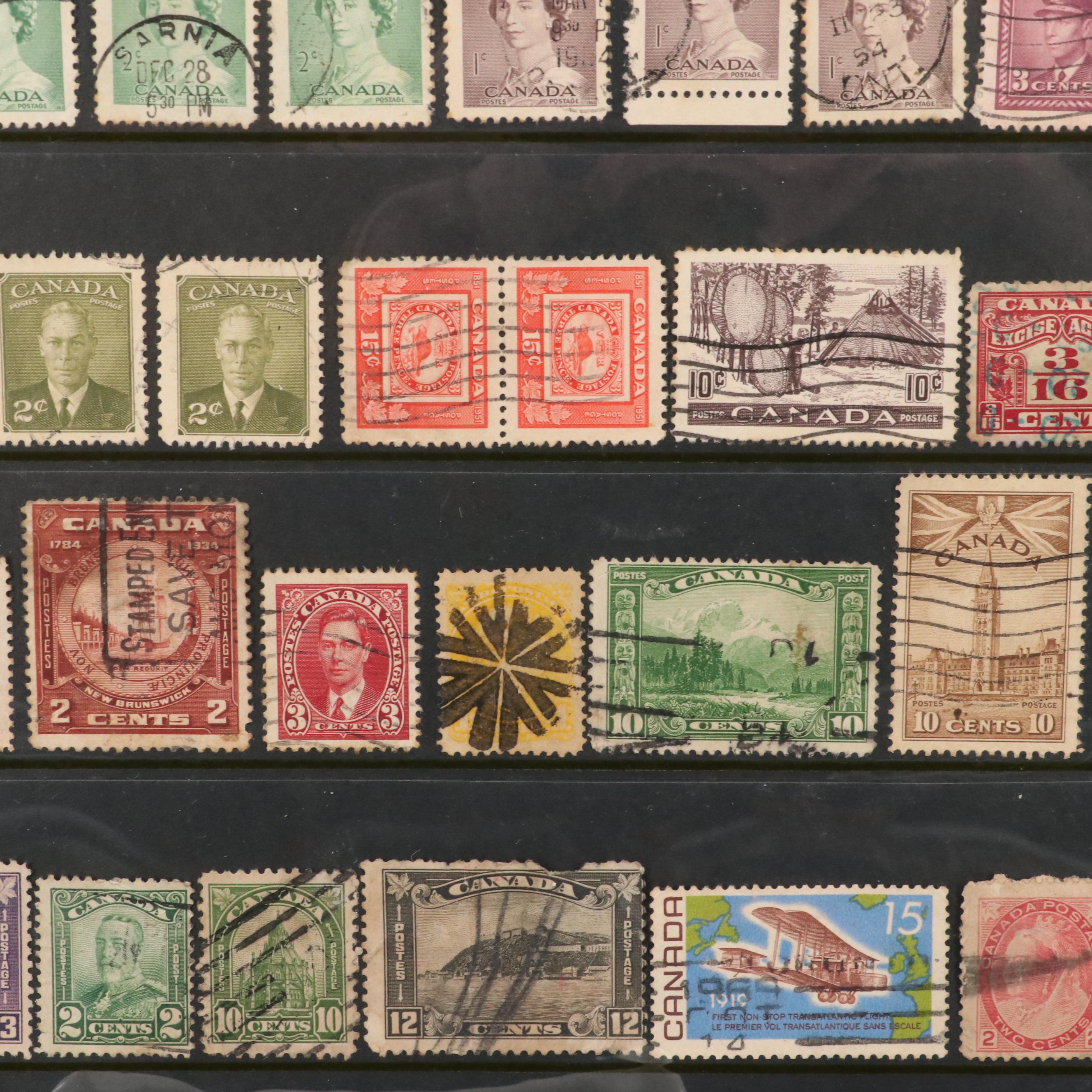 Collection of Mint Condition Canadian Postage Stamps