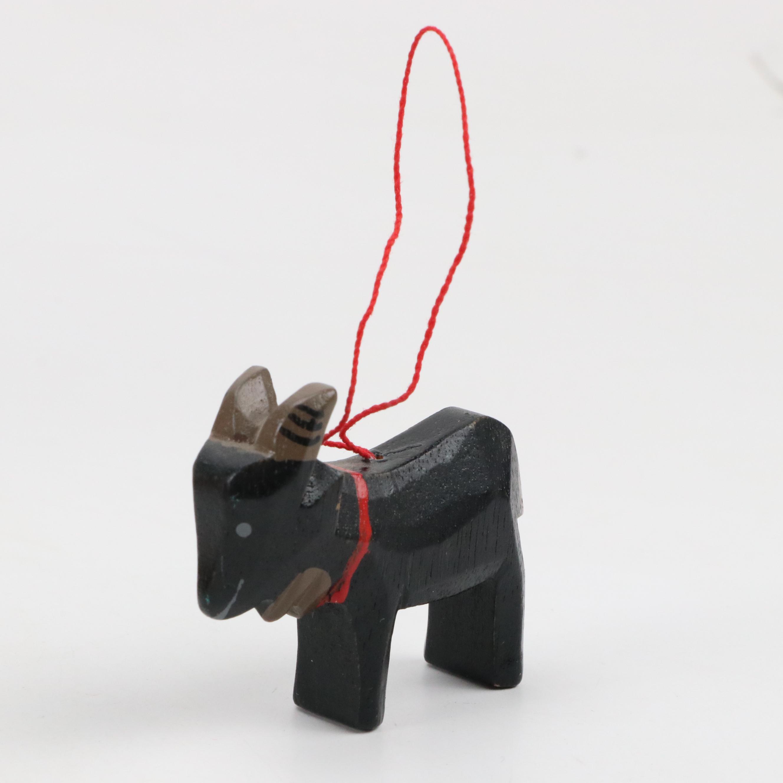 Folk Art Billy Goat Ornaments, Toys and Figurines