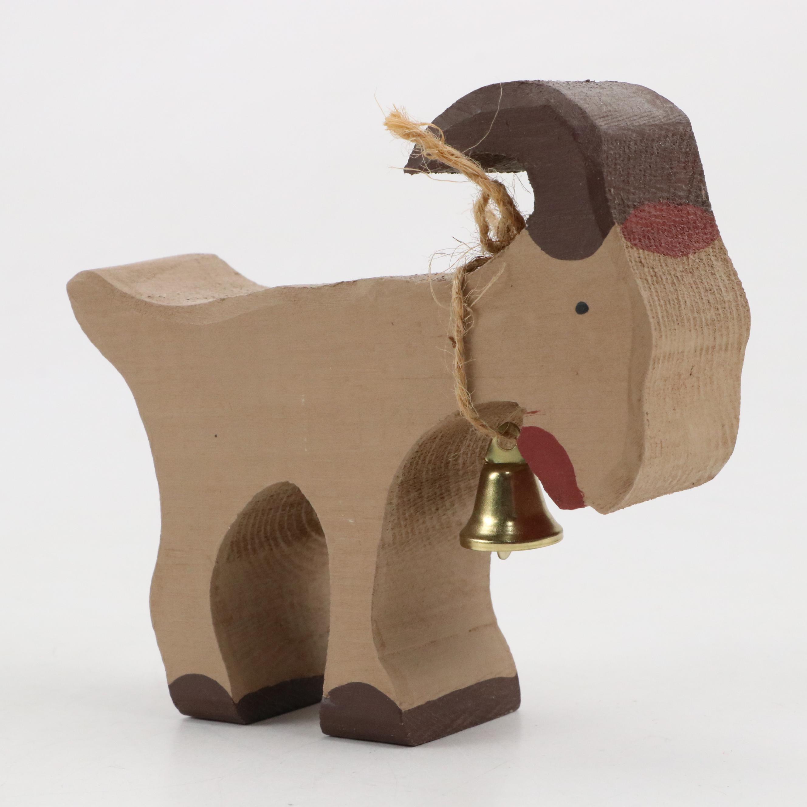 Folk Art Billy Goat Ornaments, Toys and Figurines
