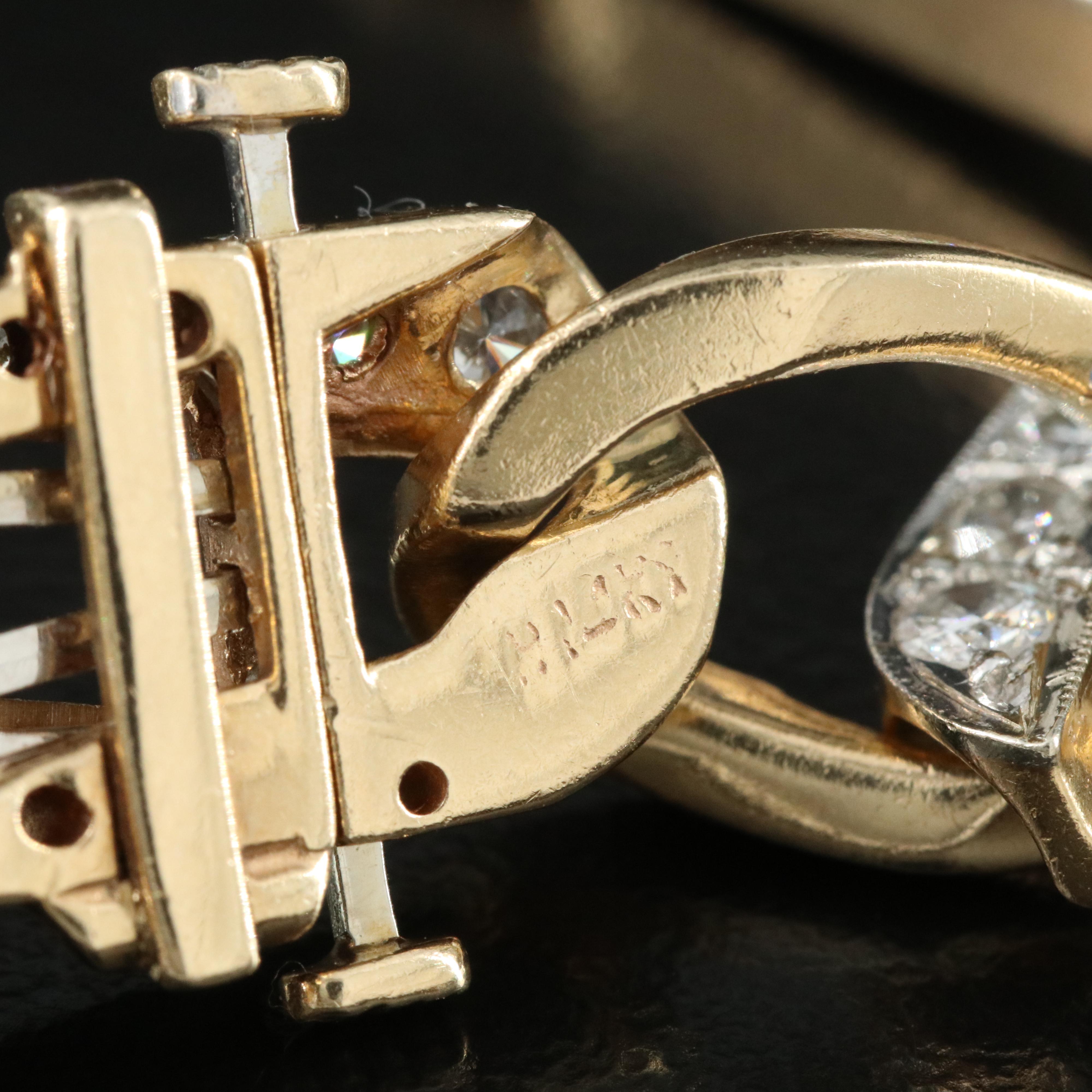 14K Enlongated 3.71 CTW Diamond Curb Link Bracelet