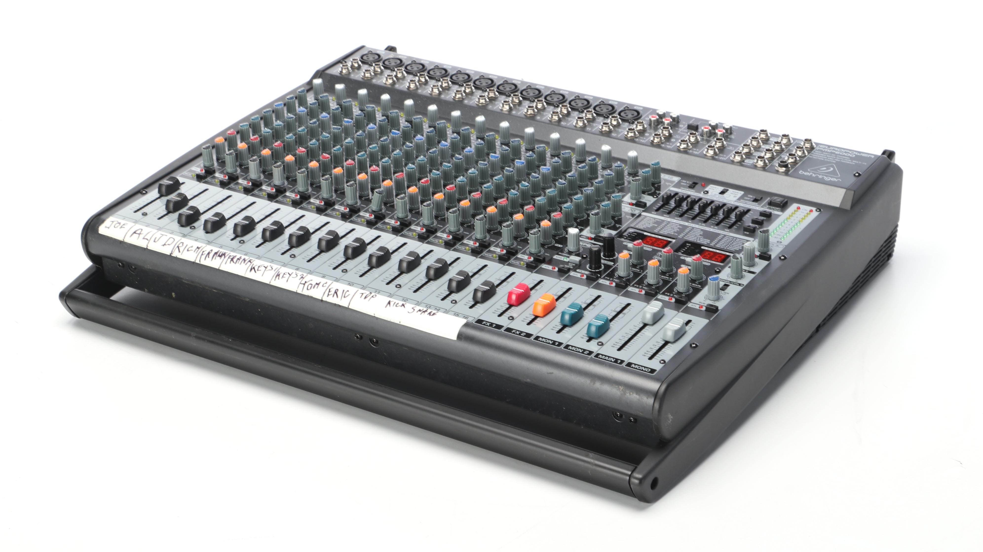 Behringer Europower PMP6000 20 Channel 1600 Watt Mixer With Padded Carry Case