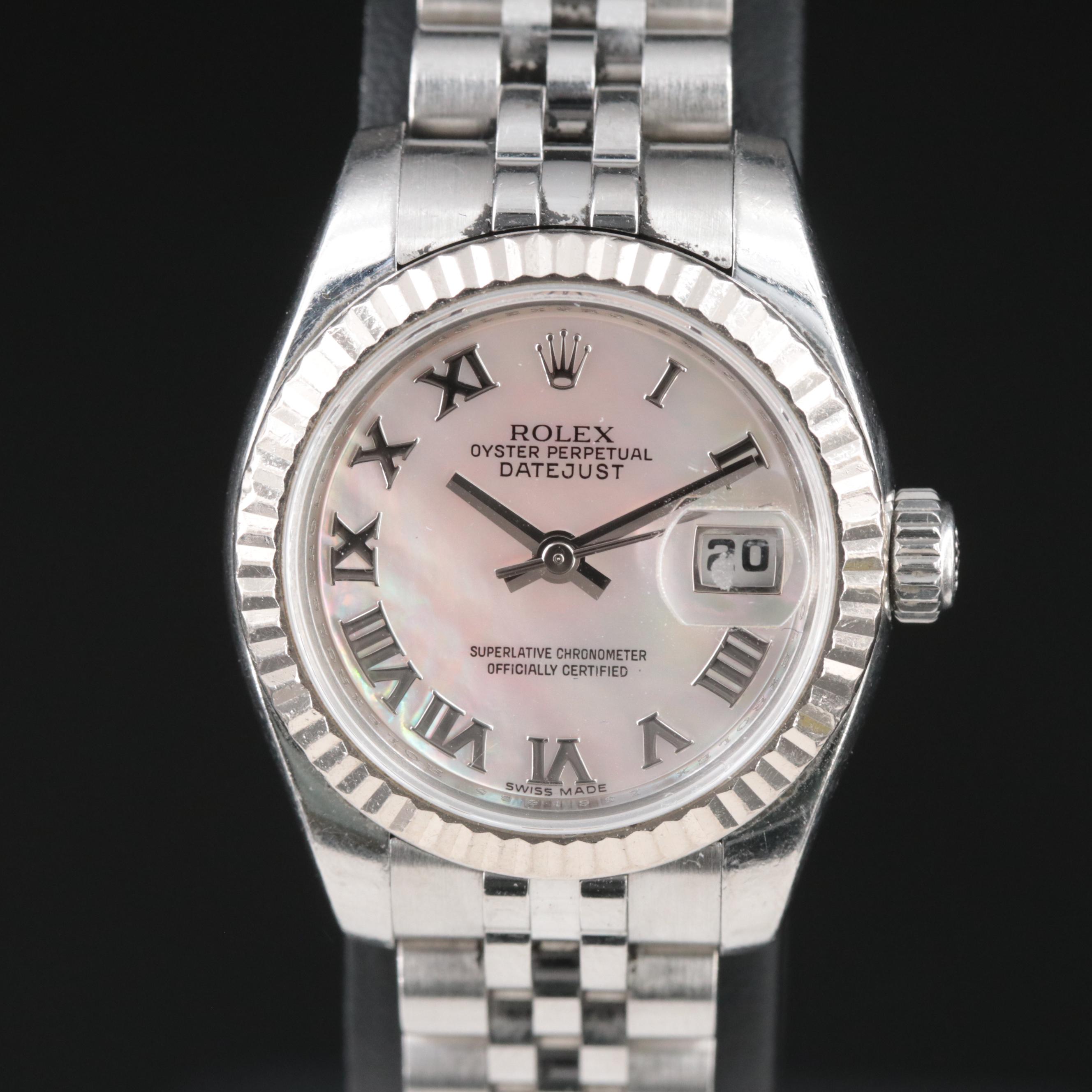 2006 Rolex Mother-of-Pearl Roman Dial Datejust Watch